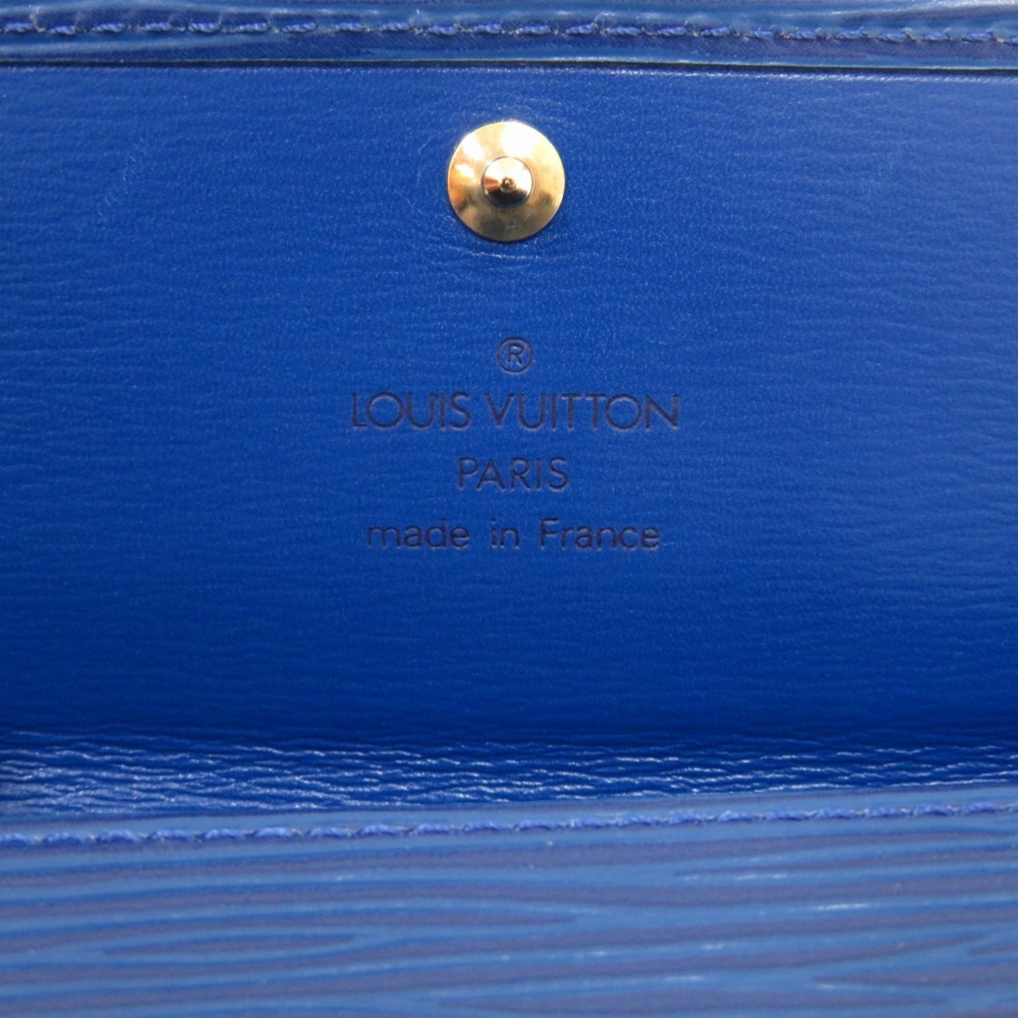 Louis Vuitton Blue Epi Leather Coin Purse/Coin Case (Pre-Owned)