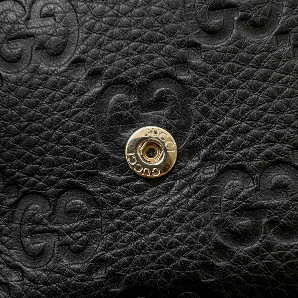 Gucci Black Leather Long Wallet (Bi-Fold) (Pre-Owned)