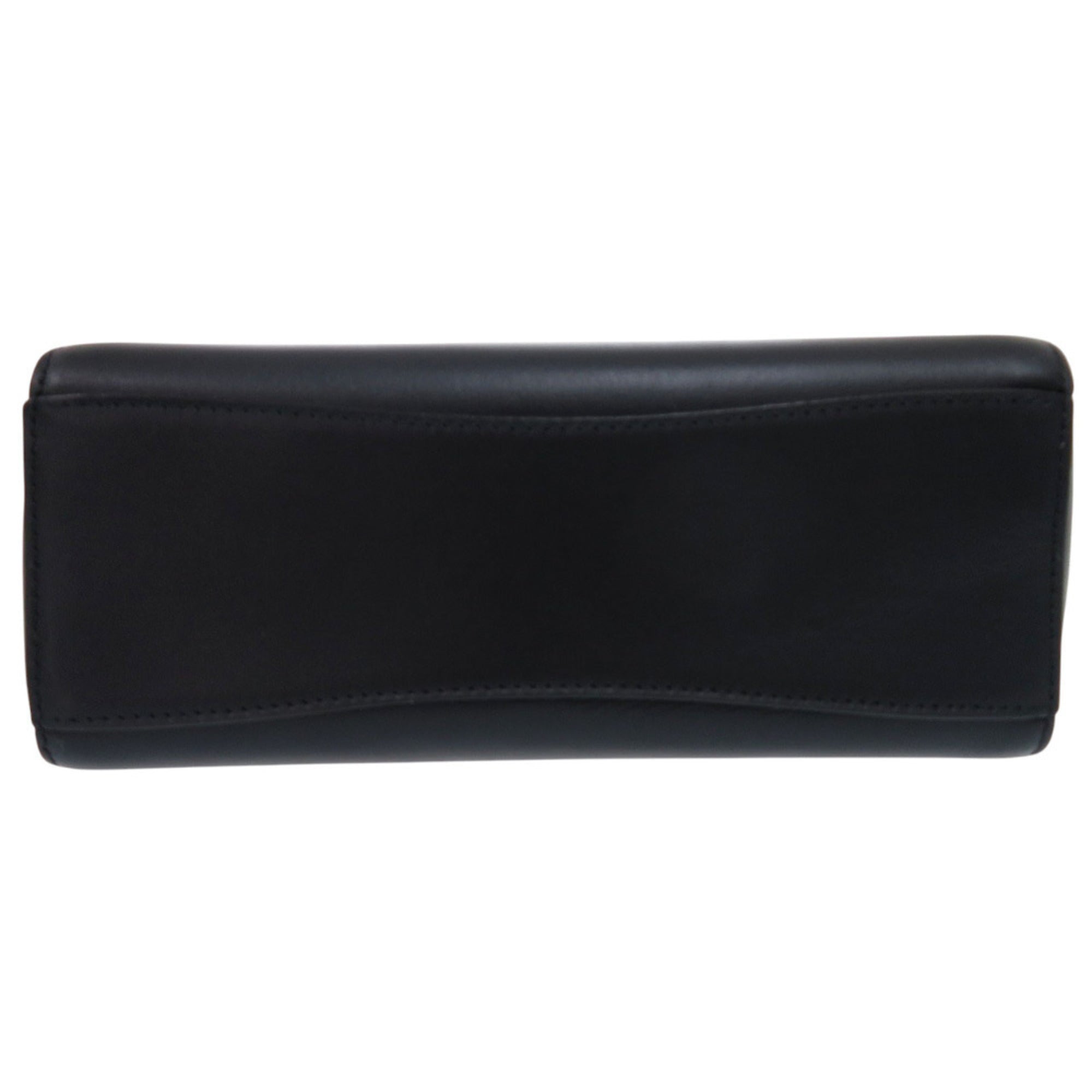 Jimmy Choo Black Leather Handbag Shoulder Bag (Pre-Owned)