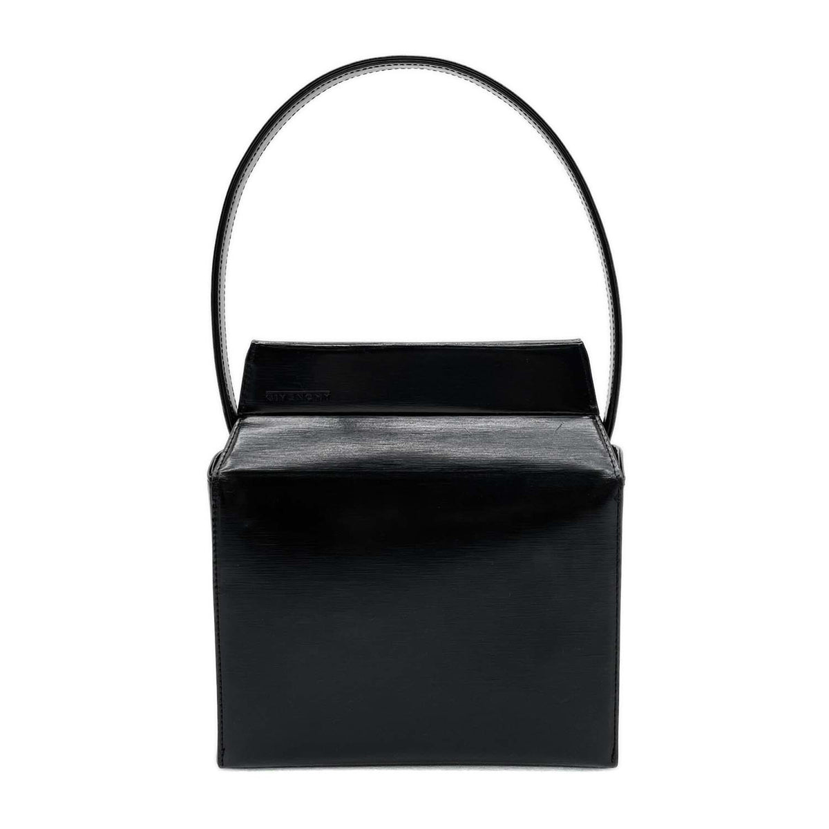Givenchy Black Silver Leather Handbag (Pre-Owned)