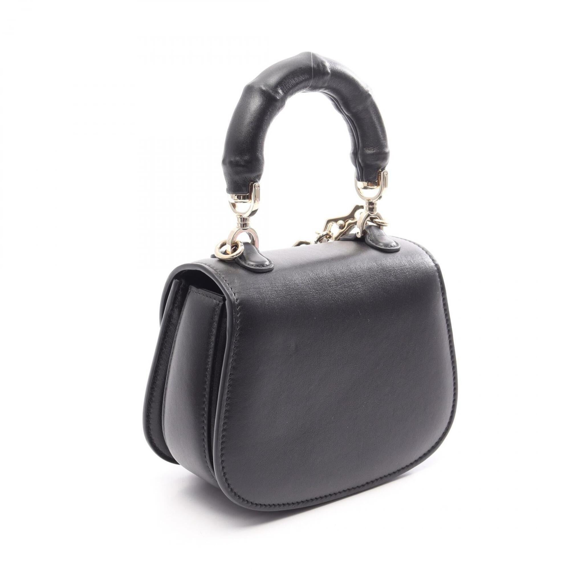 Gucci Black Leather Handbag (Pre-Owned)