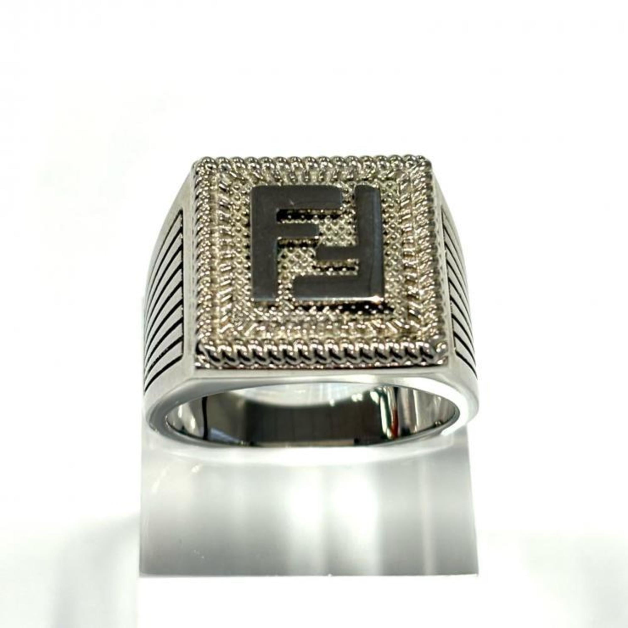 Fendi Silver Band Ring (Pre-Owned)