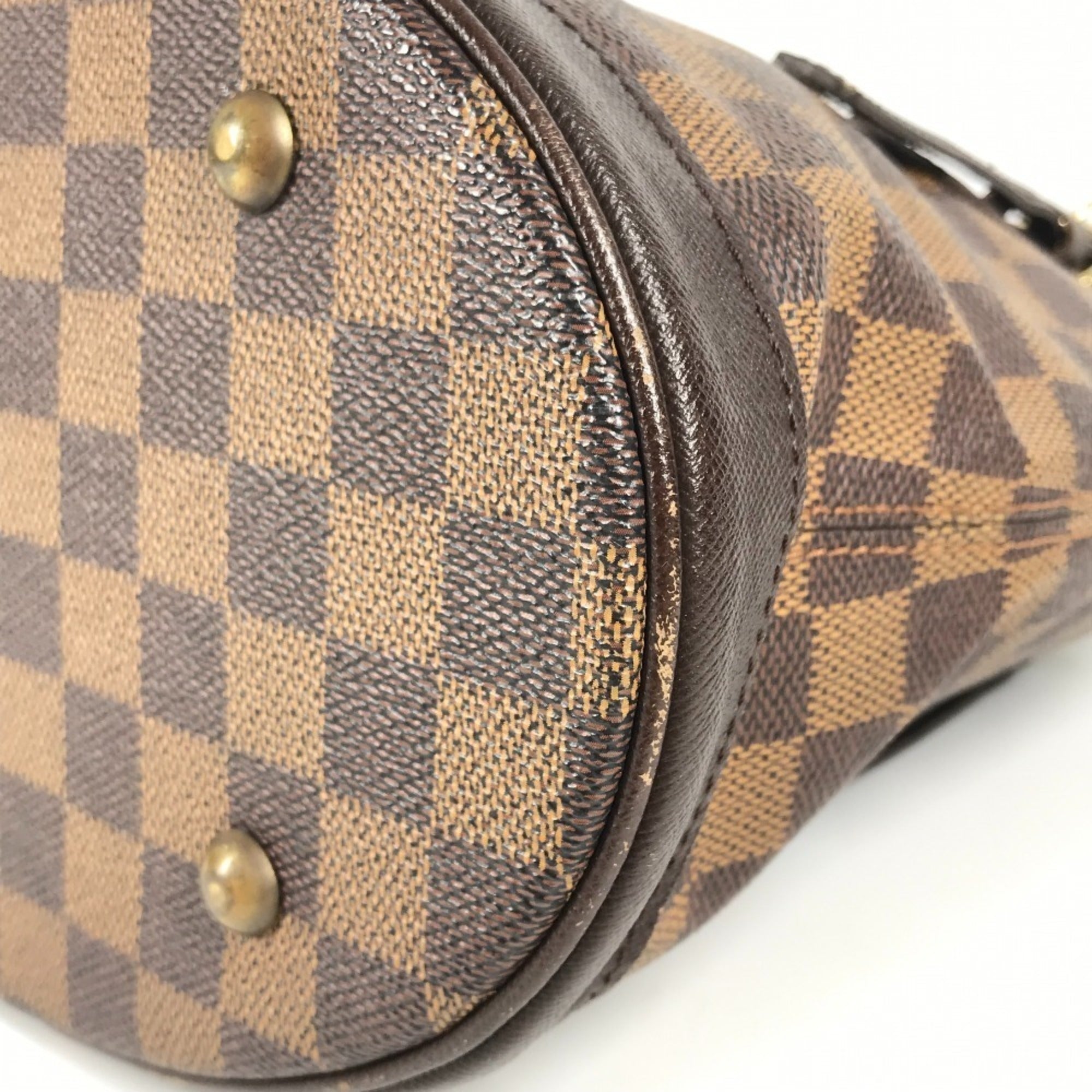 Louis Vuitton Brown Damier Canvas Ebene Damier Canvas Pouch Shoulder Bag Tote Bag (Pre-Owned)