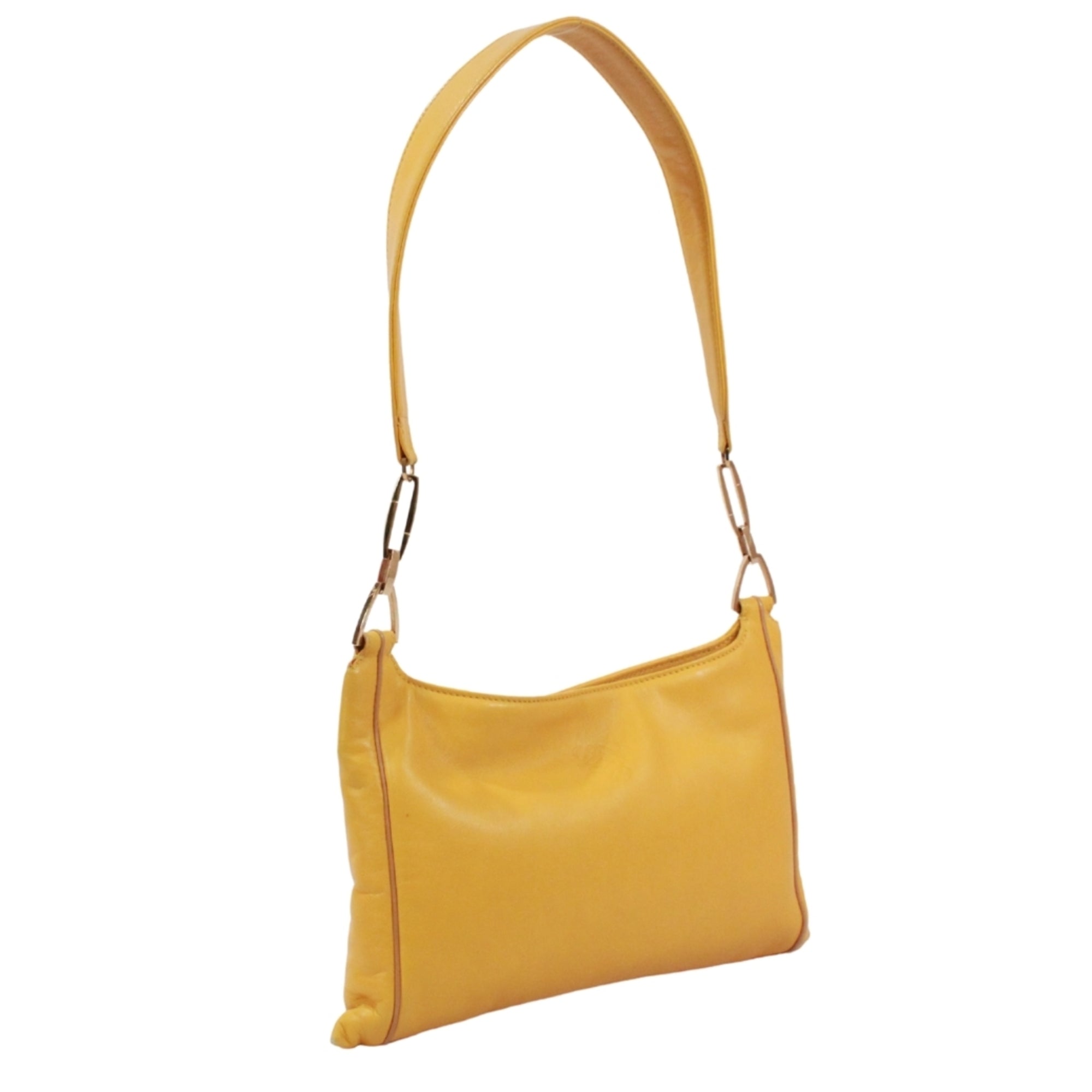 Loewe Yellow Leather Shoulder Bag (Pre-Owned)