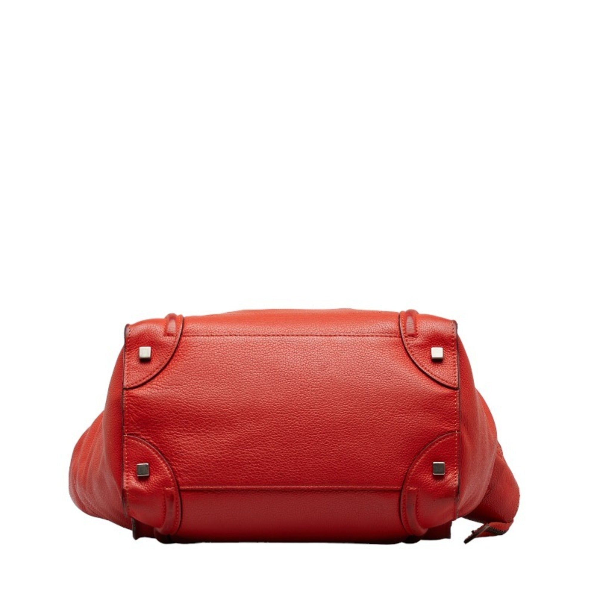 Celine Orange Leather Handbag (Pre-Owned)