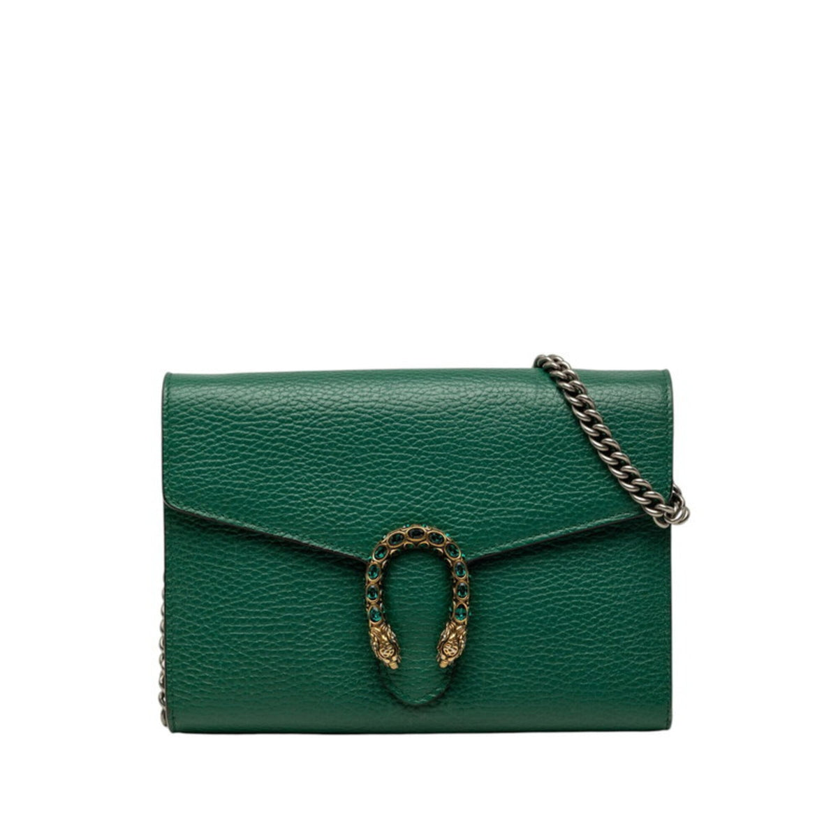 Gucci Green Pvc Leather Shoulder Bag (Pre-Owned)