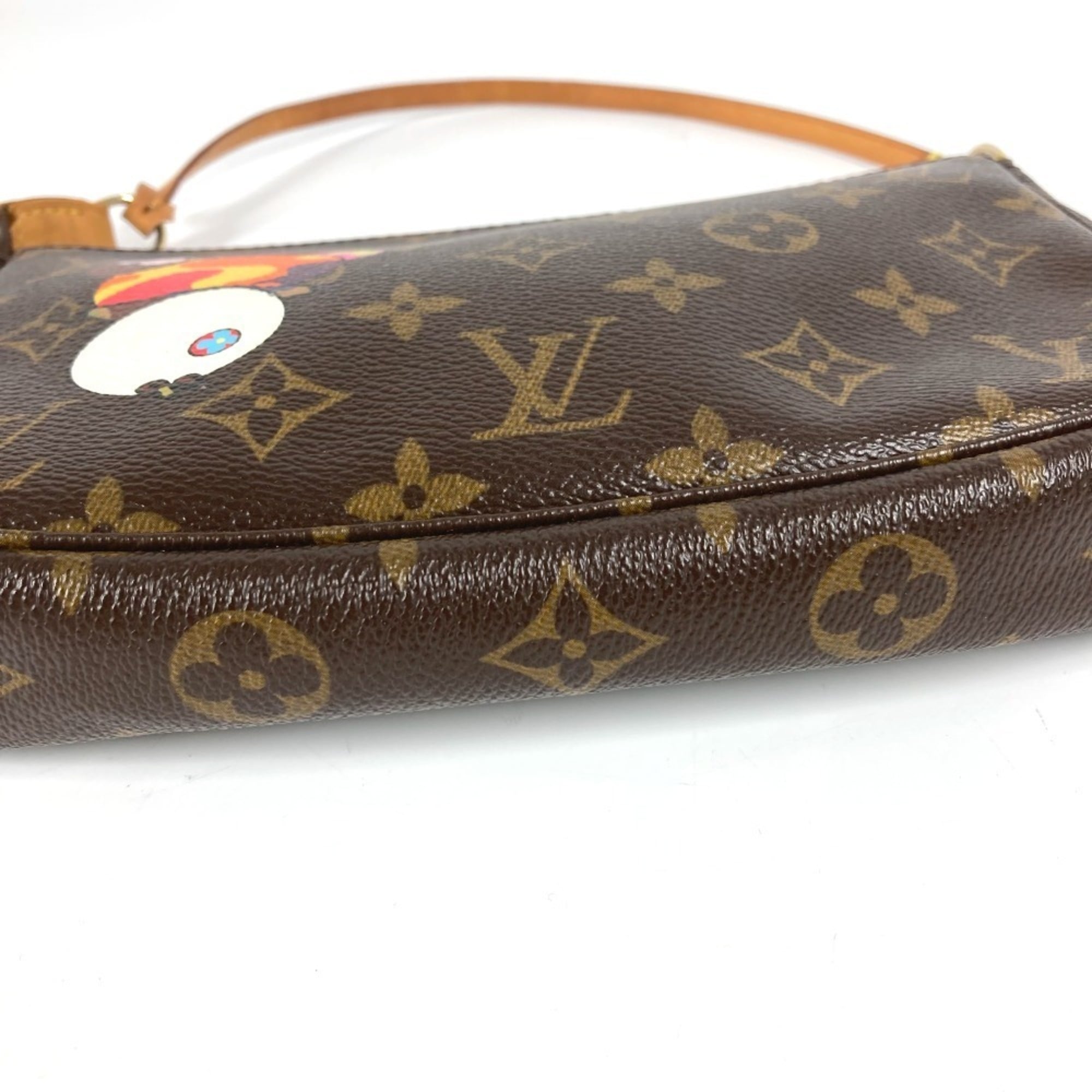 Louis Vuitton Brown Monogram Panda Multi-Color Monogram Handbag Pouch Shoulder Bag (Pre-Owned)