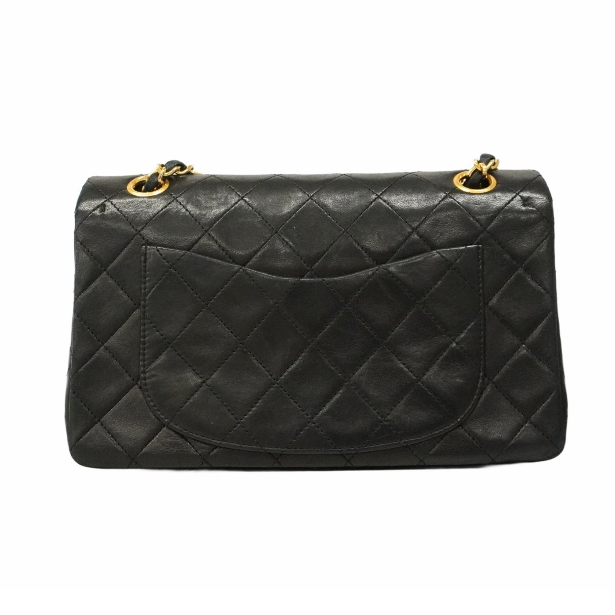 Chanel Black Leather Shoulder Bag (Pre-Owned)