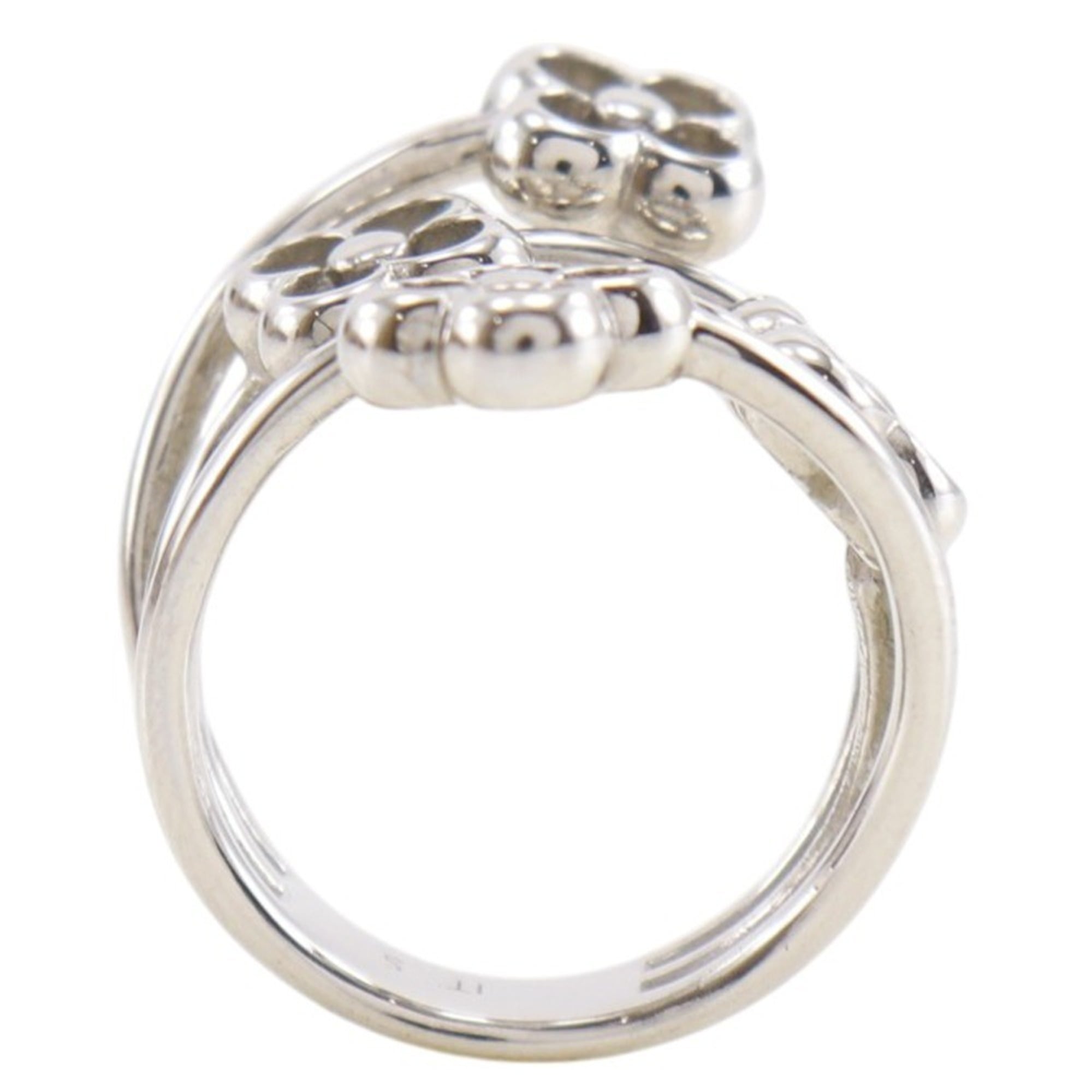 Louis Vuitton Silver Metal Band Ring (Pre-Owned)