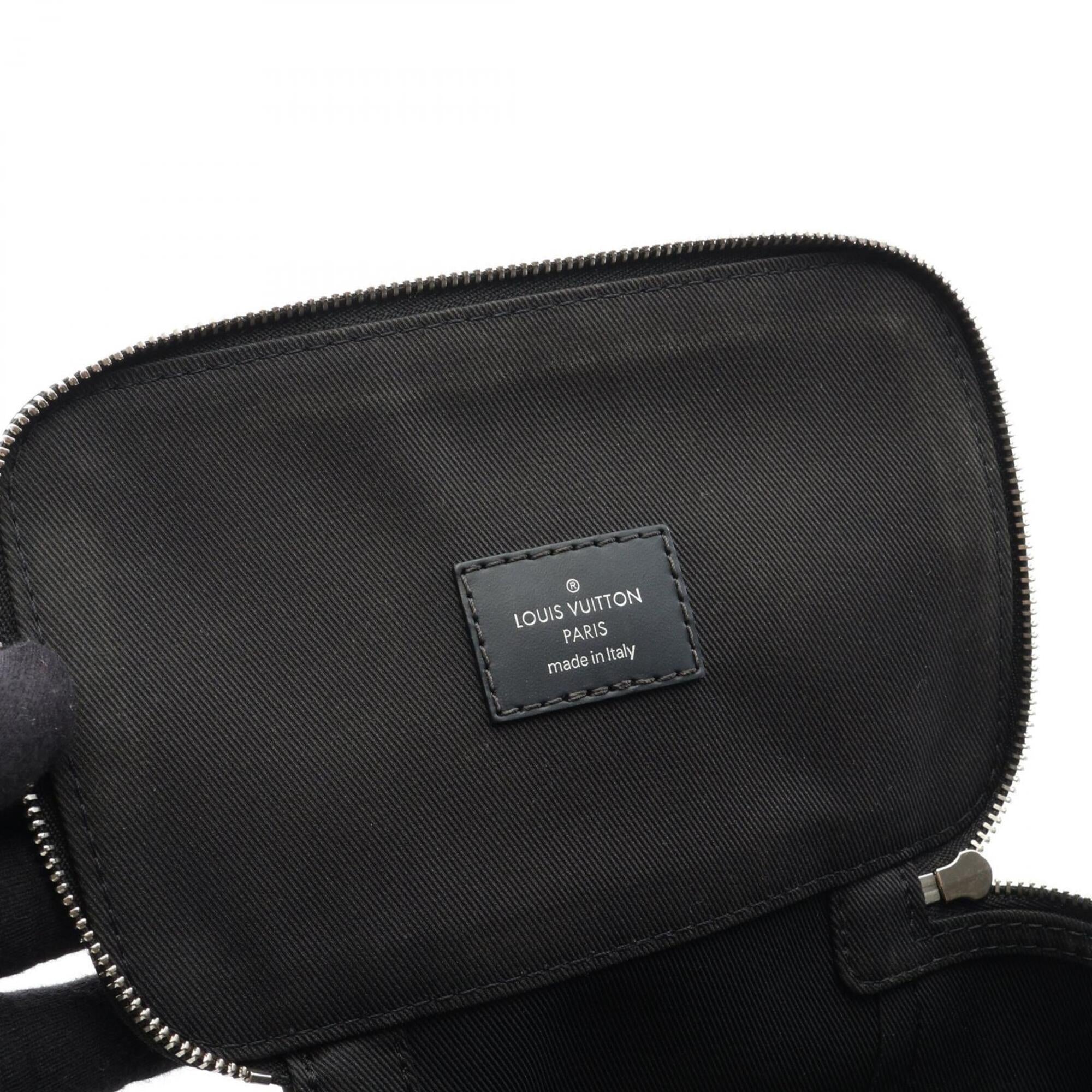 Louis Vuitton Black Damier Graphite Leather Pvc Handbag Pouch (Pre-Owned)