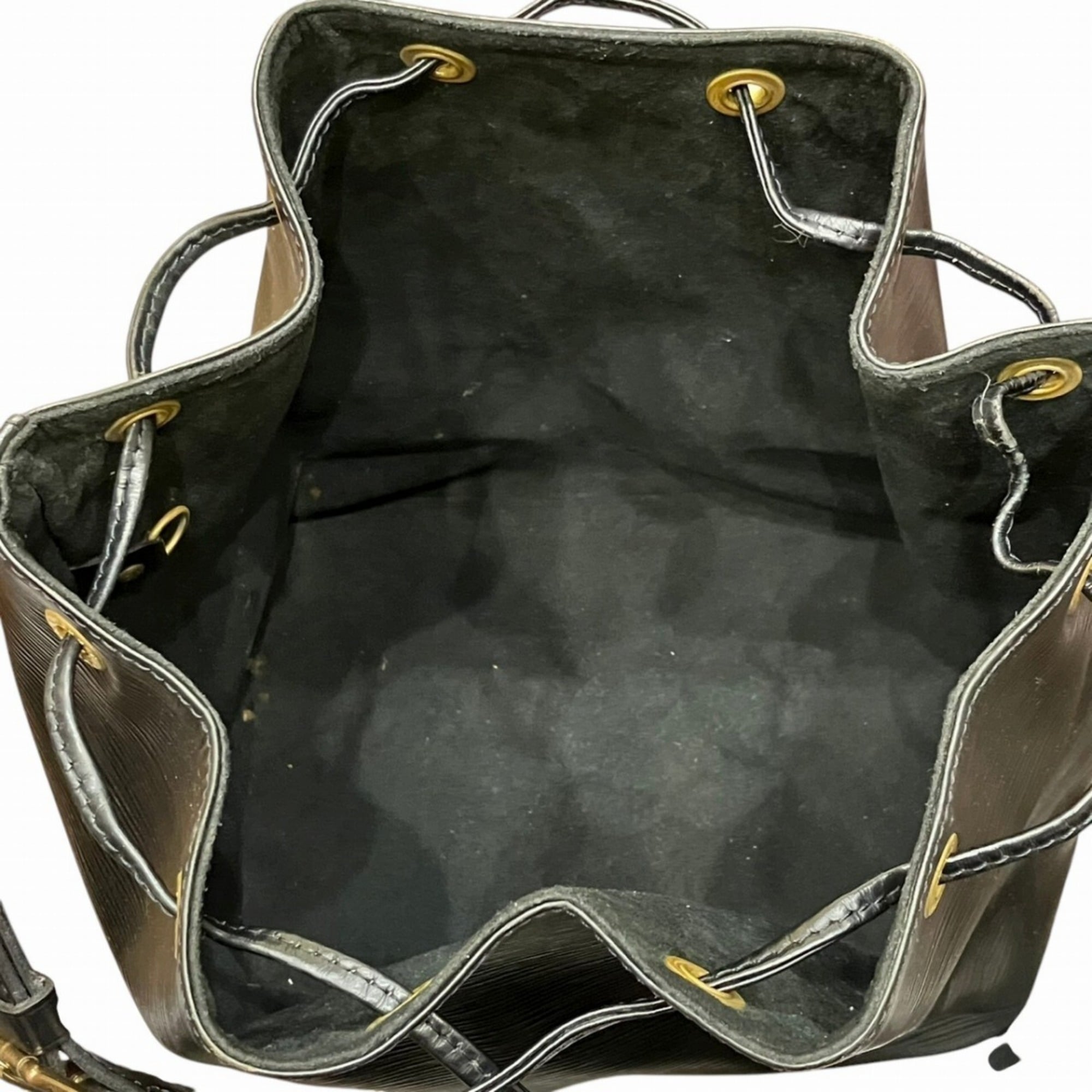 Louis Vuitton Galle Noir Leather Shoulder Bag (Pre-Owned)