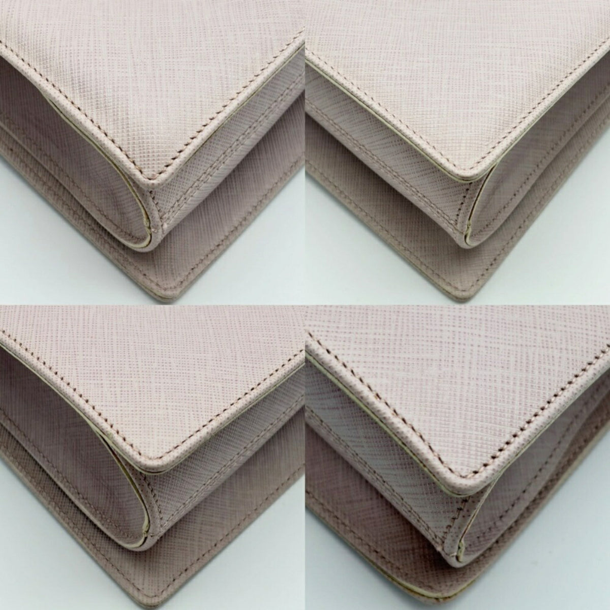 Salvatore Ferragamo Pink Leather Pvc Handbag Tote Bag (Pre-Owned)