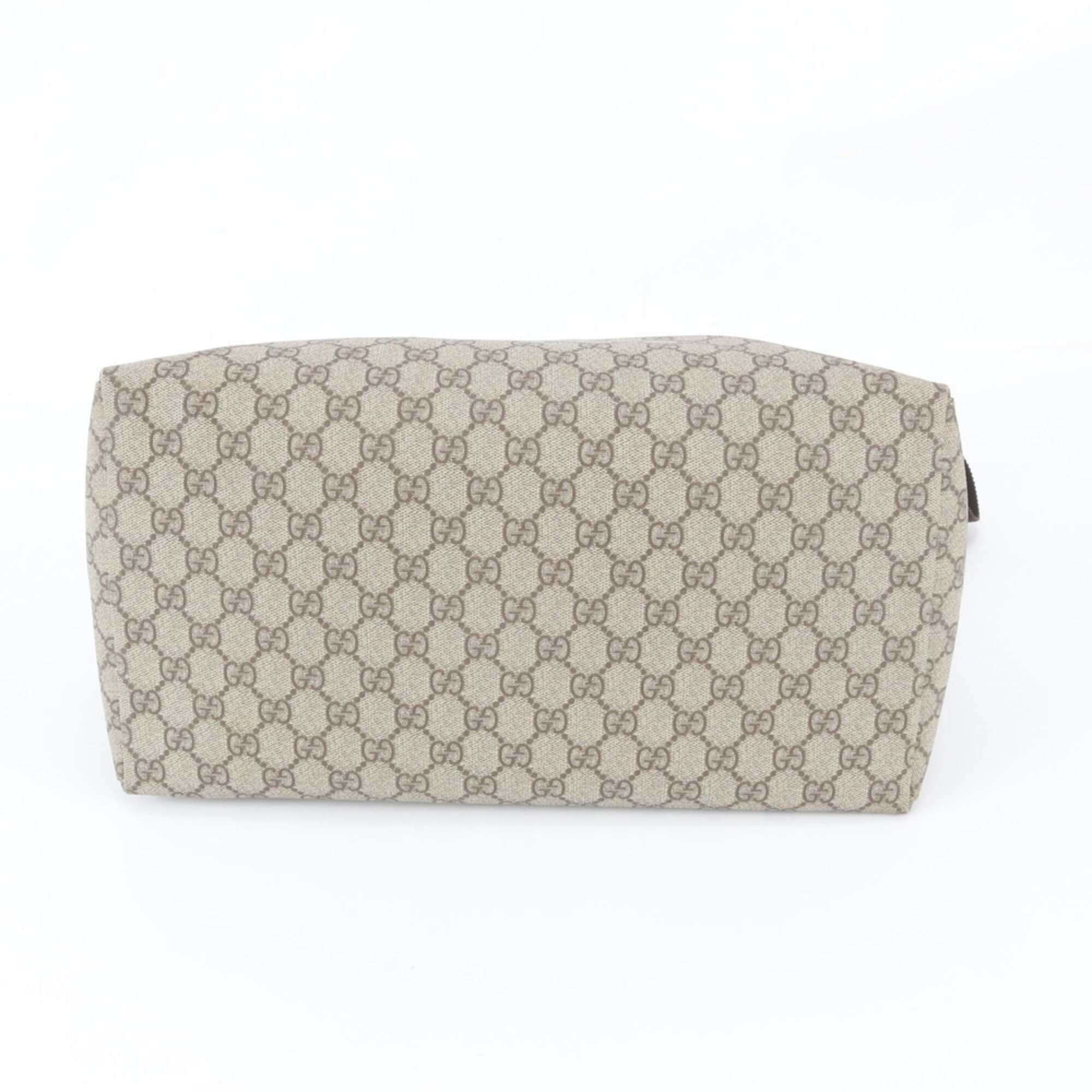 Gucci Brown Leather Coated Canvas Messenger Bag Shoulder Bag Tote Bag (Pre-Owned)