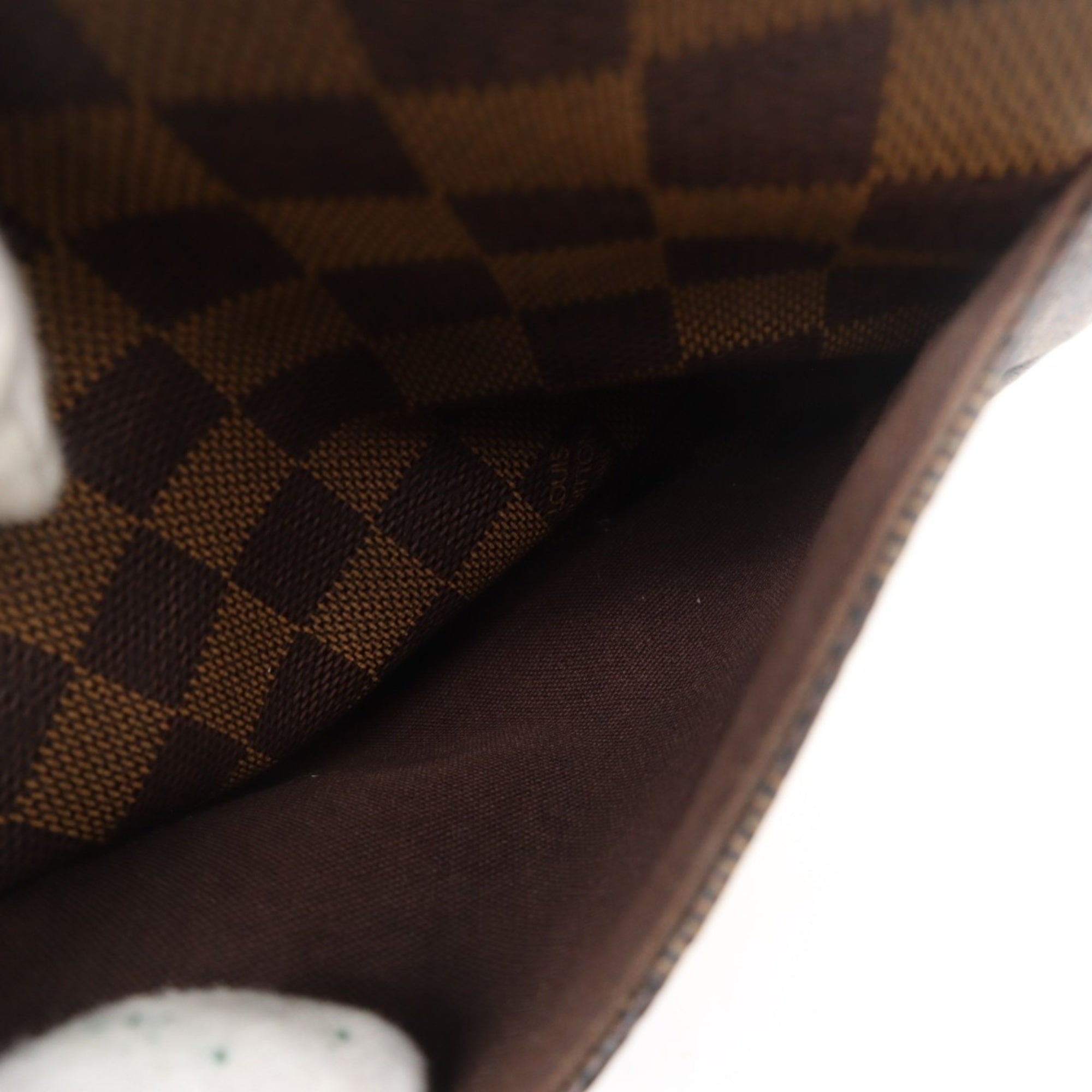 Louis Vuitton Damier Brown Coated Canvas Leather Shoulder Bag (Pre-Owned)