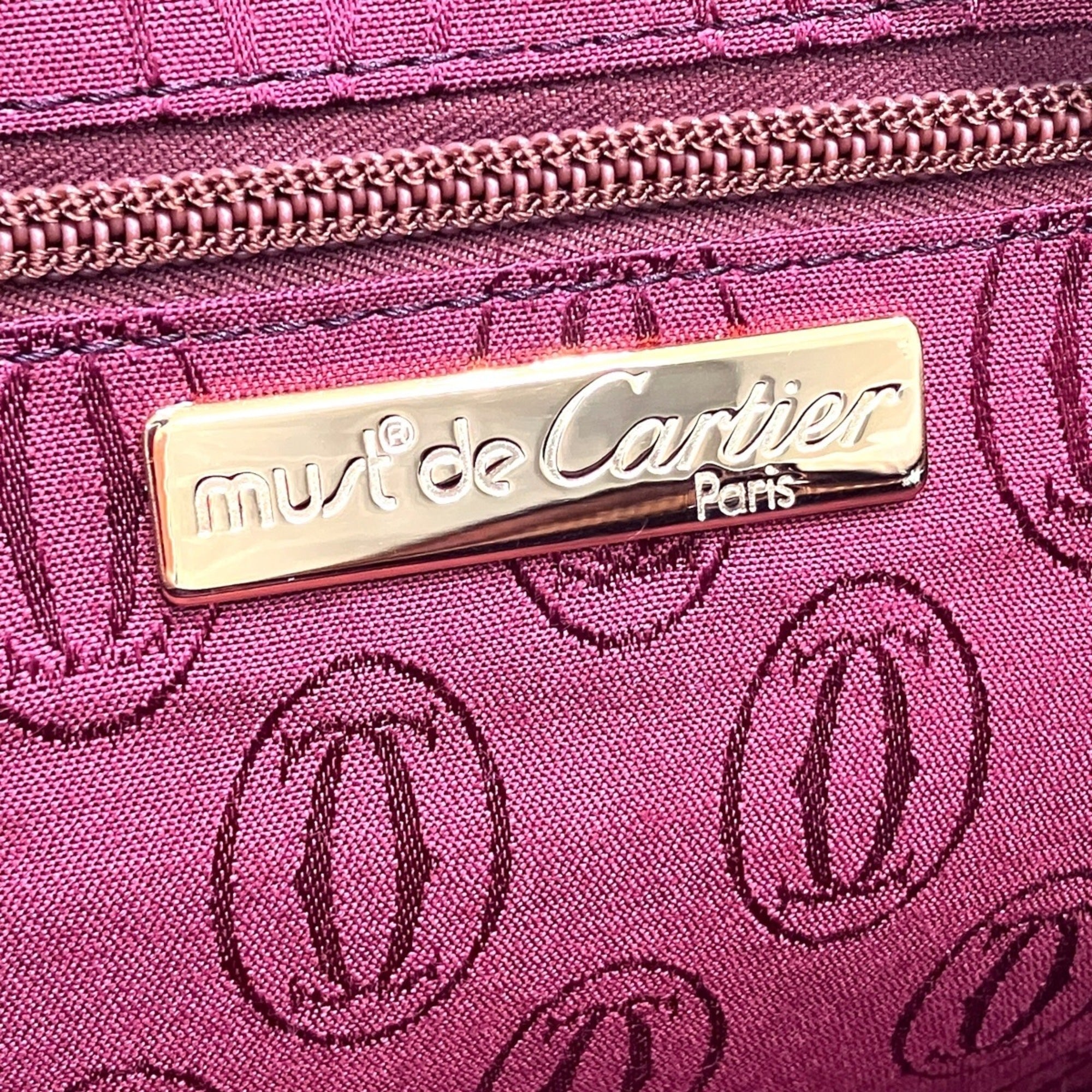 Cartier Must Leather Shoulder Bag (Pre-Owned)