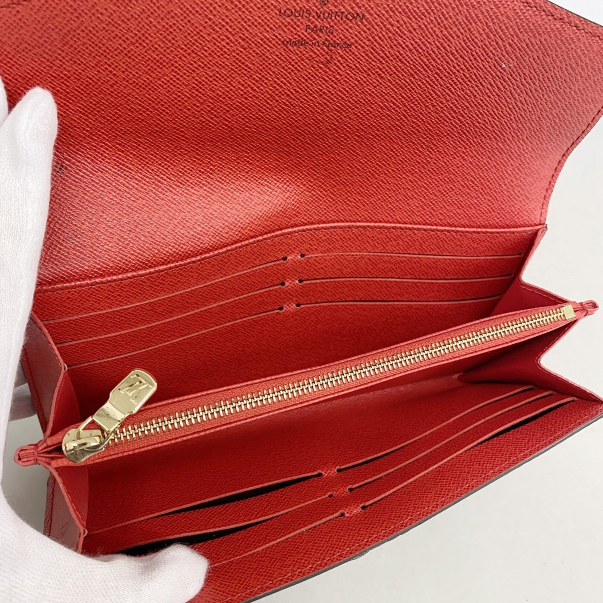 Louis Vuitton Brown Coquelicots Long Wallet (Bi-Fold) (Pre-Owned)