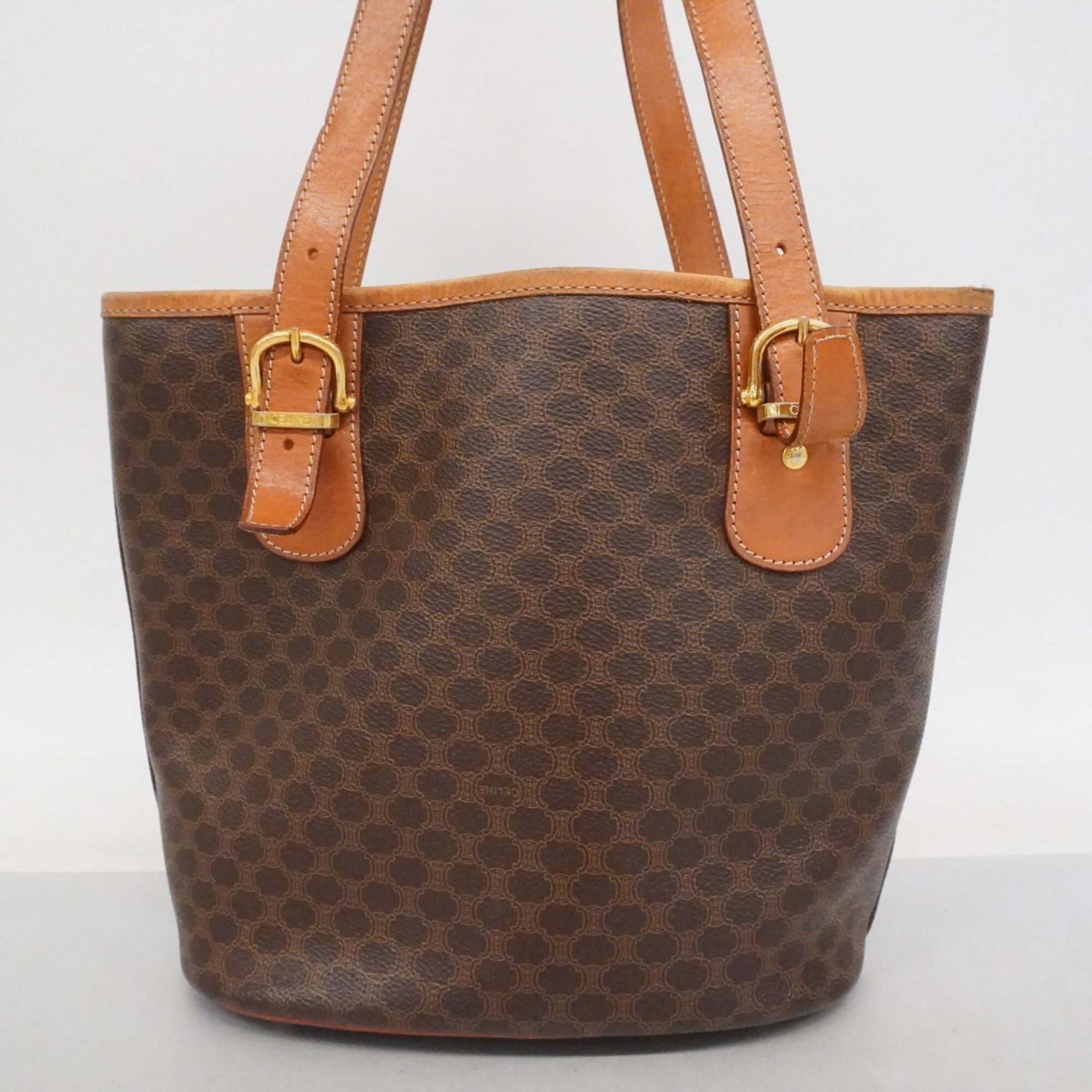 Celine Brown Pvc Tote Bag (Pre-Owned)