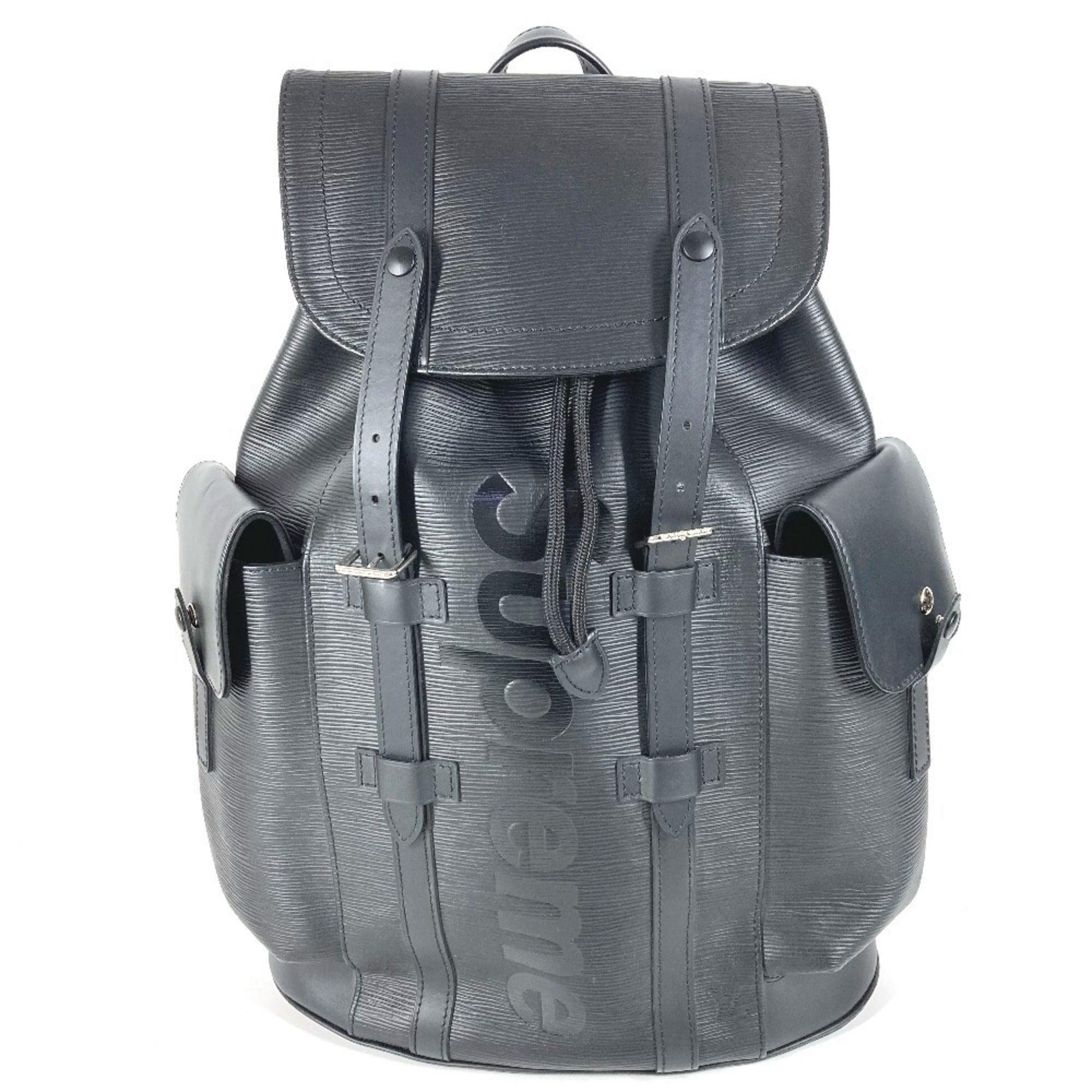 Louis Vuitton Black Noir Epi Leather Backpack (Pre-Owned)