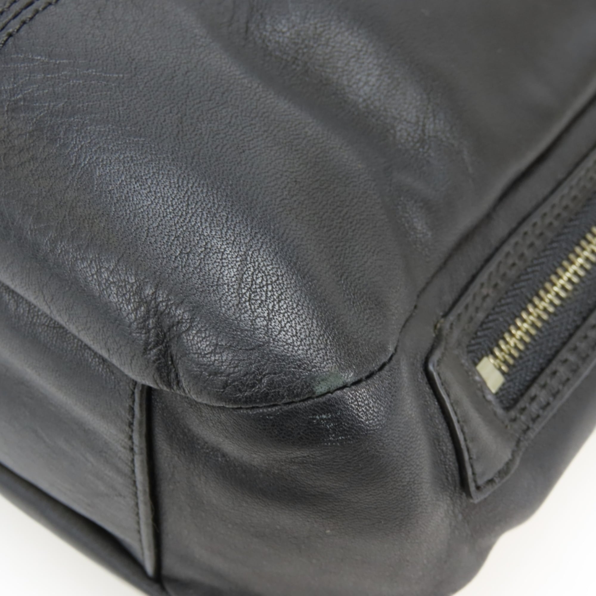 Coach Black Leather Tote Bag (Pre-Owned)