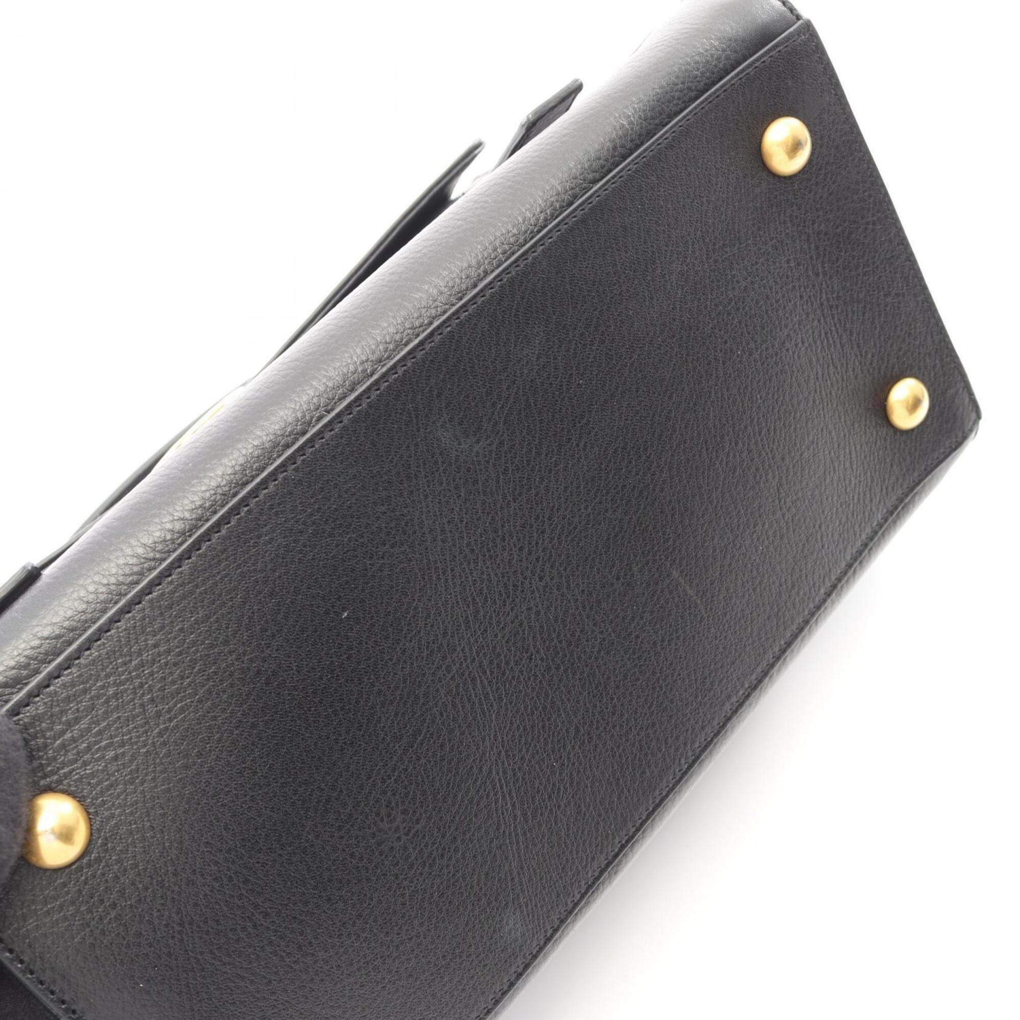 Yves Saint Laurent Black Leather Handbag (Pre-Owned)