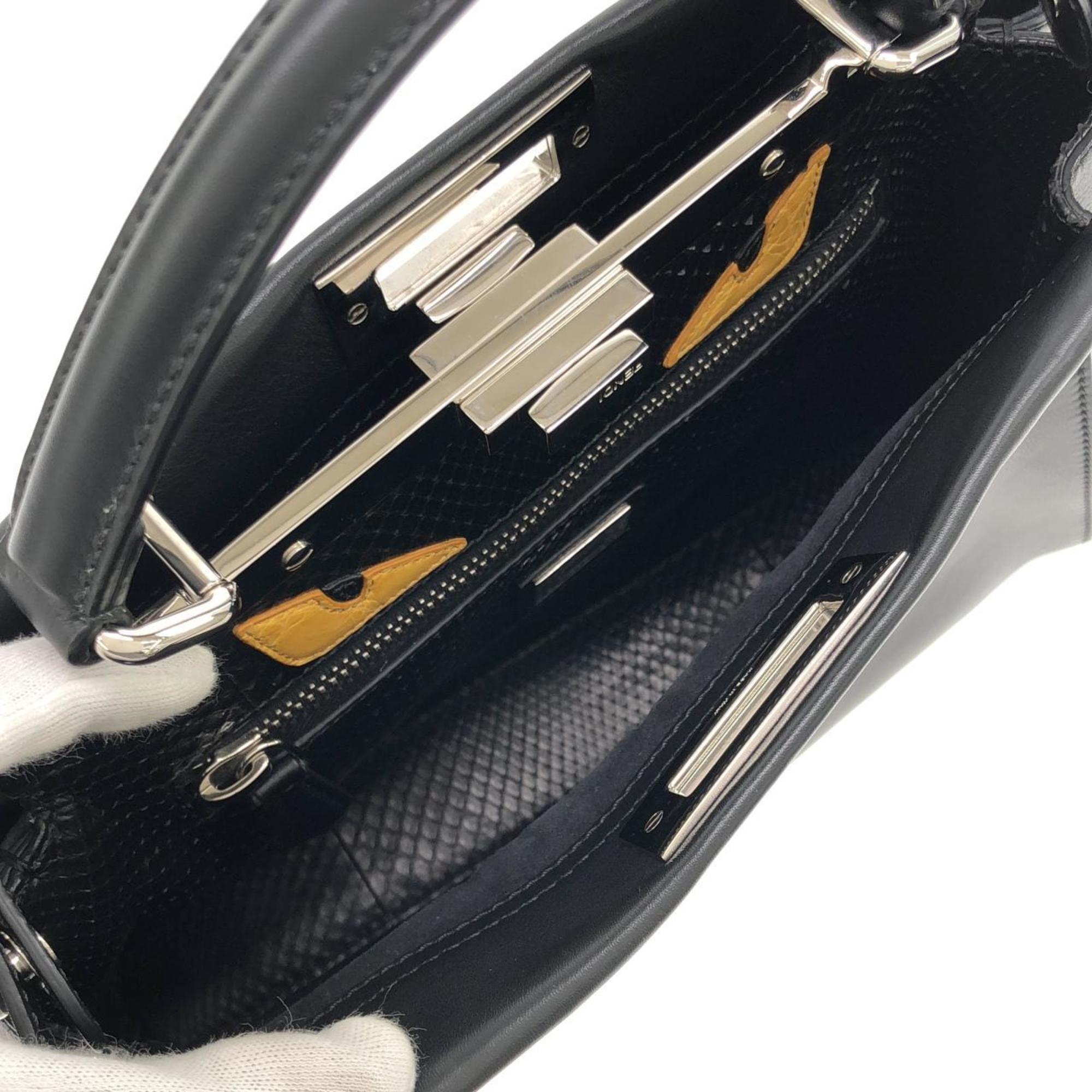 Fendi Black Leather Handbag (Pre-Owned)