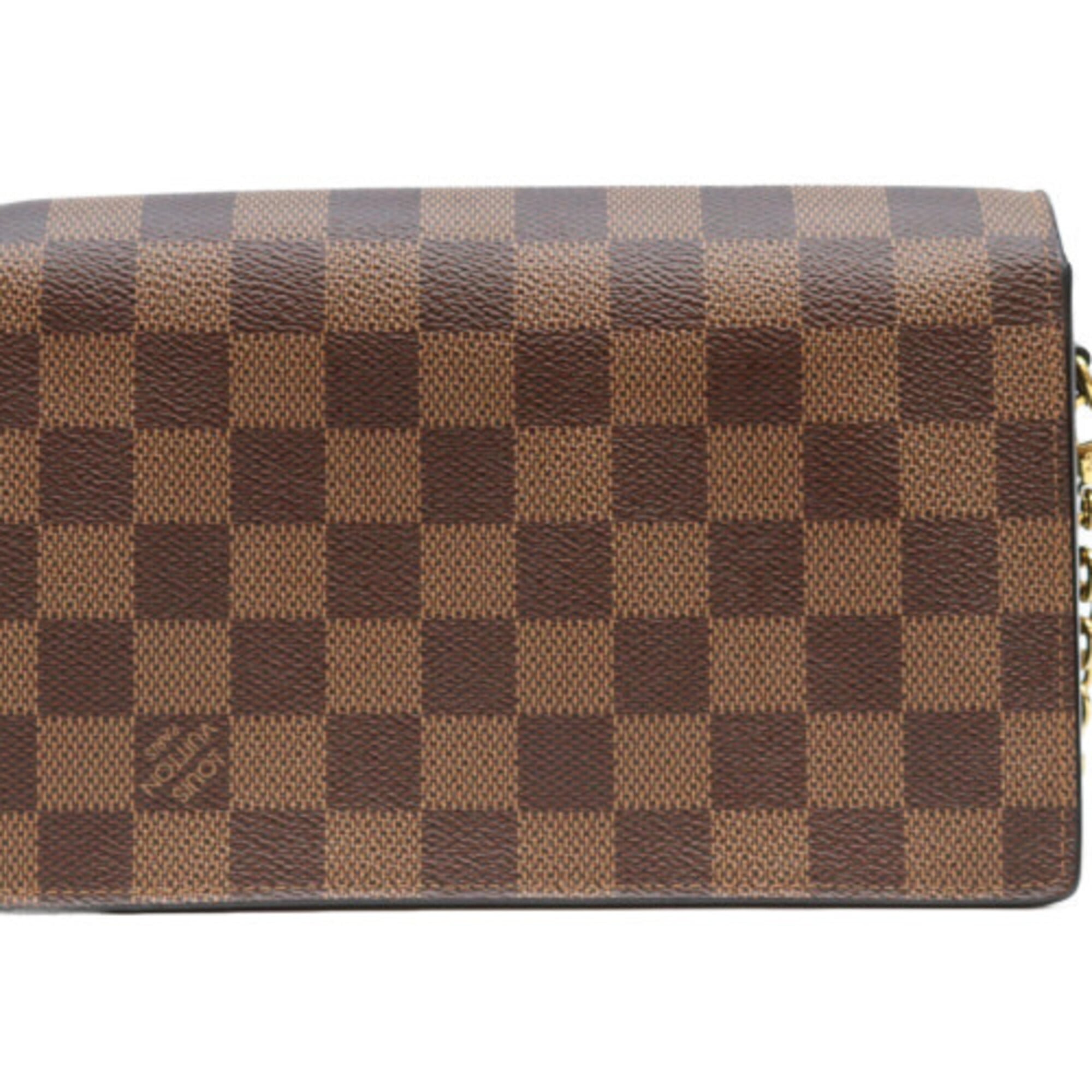 Louis Vuitton Black Brown Damier Canvas Shoulder Bag (Pre-Owned)