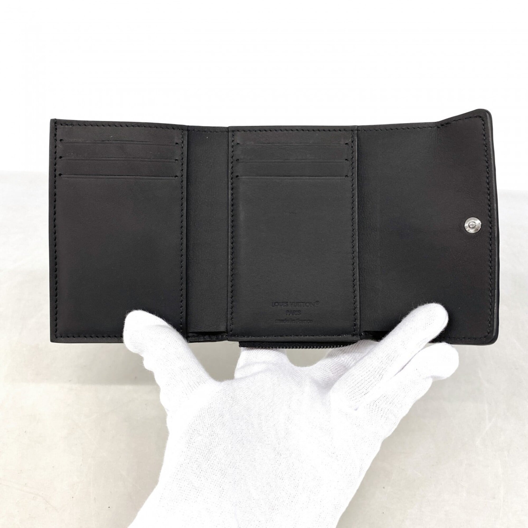 Louis Vuitton Noir Wallet (Tri-Fold) (Pre-Owned)
