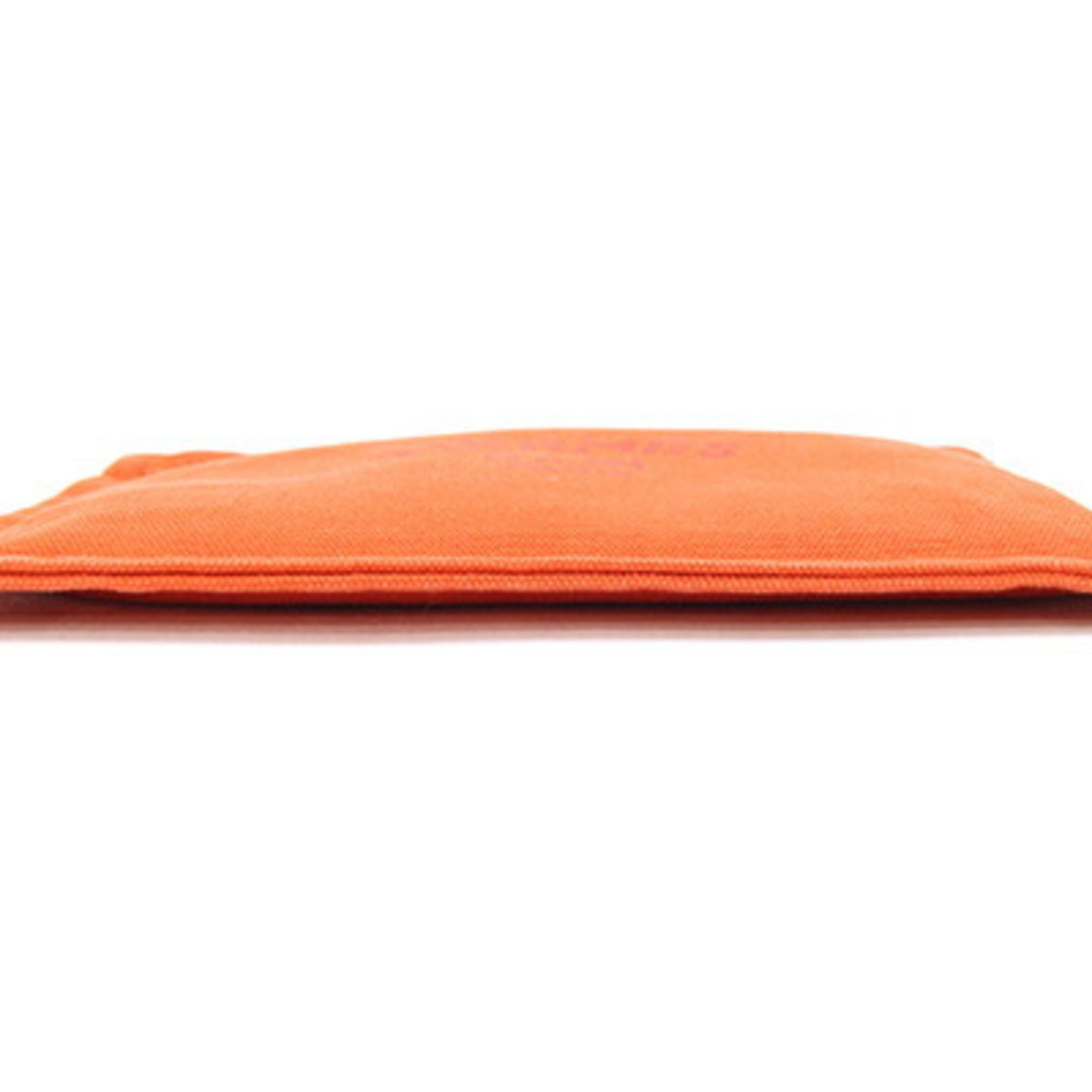 Hermes Orange Canvas Pouch (Pre-Owned)