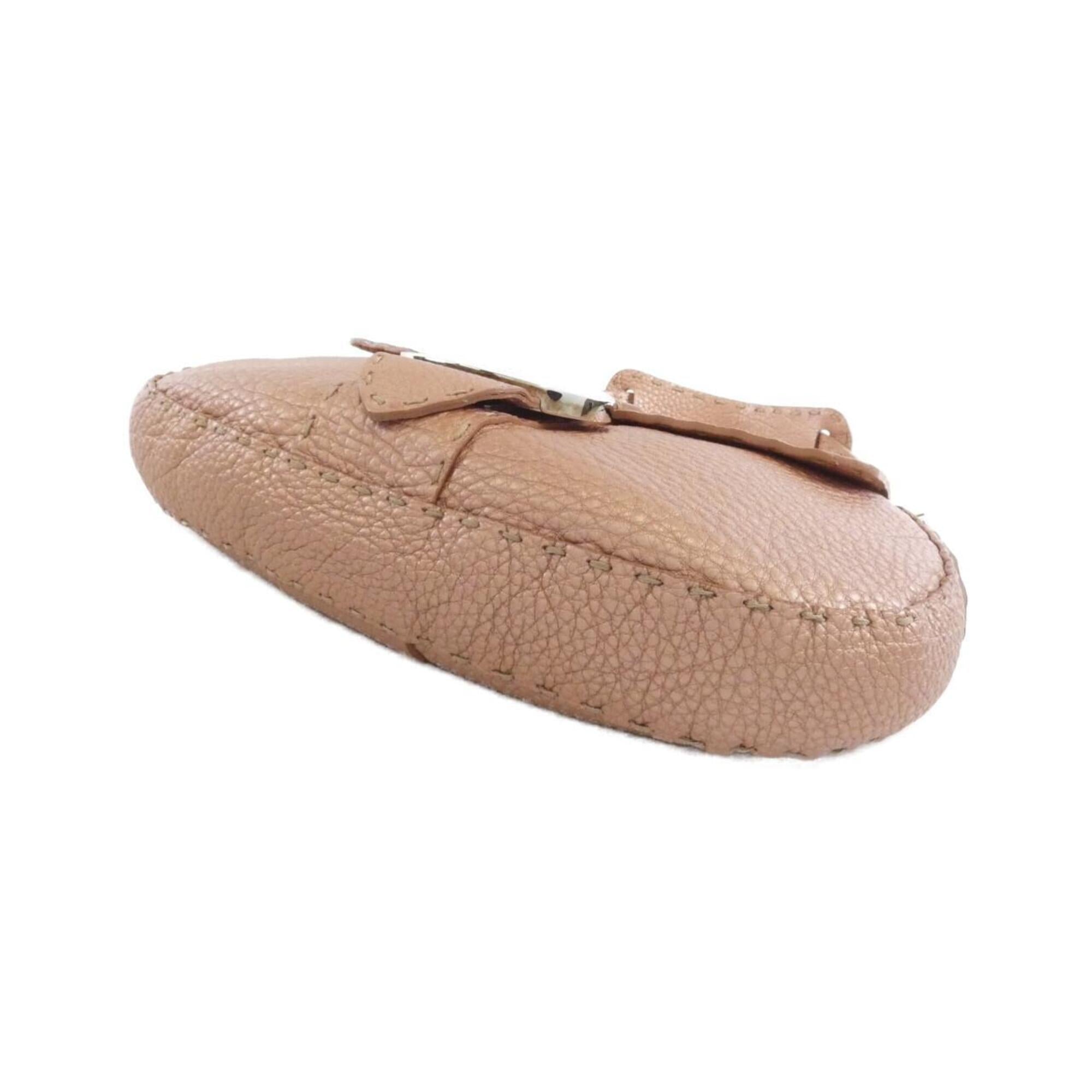 Fendi Pink Leather Shoulder Bag (Pre-Owned)