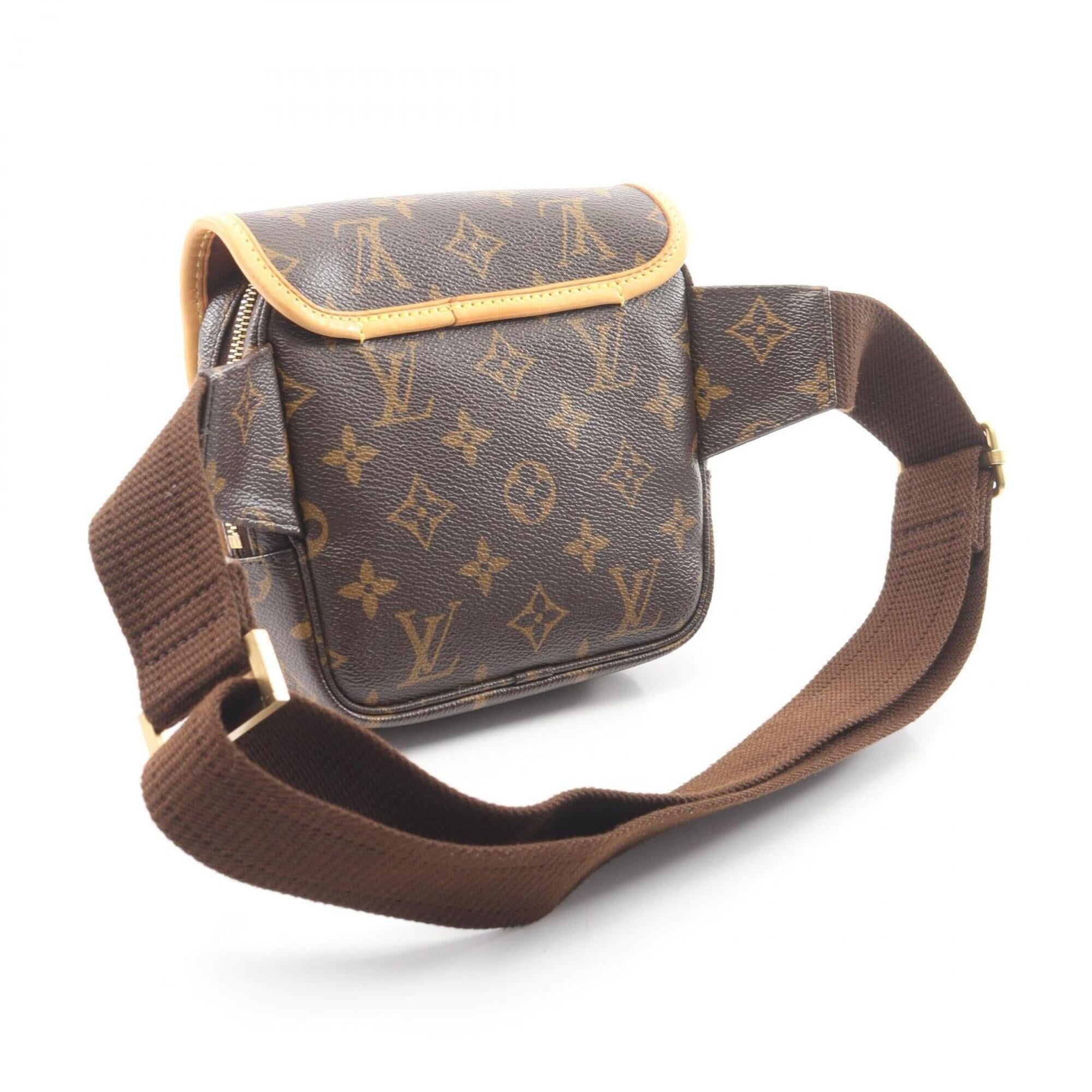 Louis Vuitton Brown Coated Canvas Leather Fanny Pack Handbag (Pre-Owned)