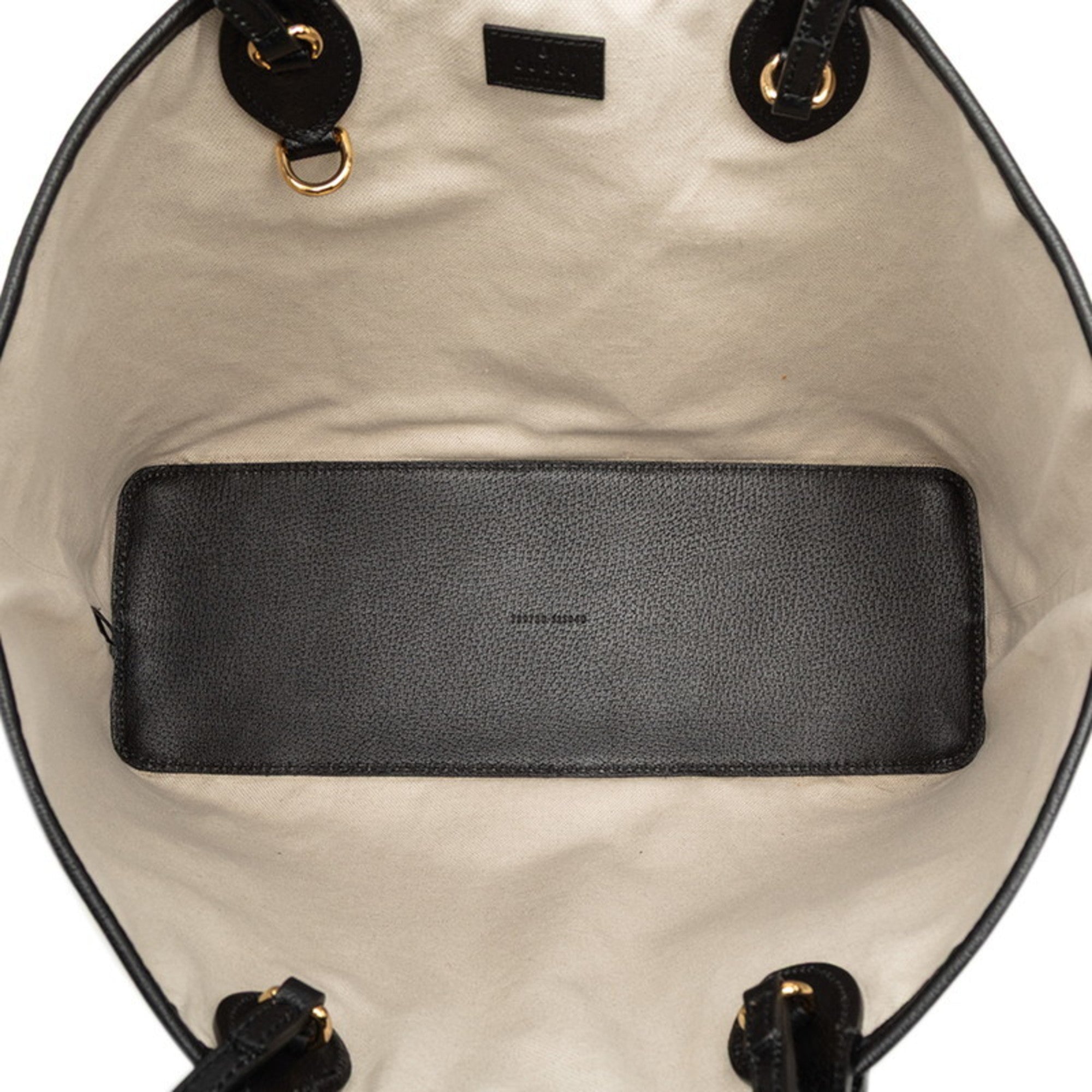 Gucci Black Leather Pvc Handbag Shoulder Bag Tote Bag (Pre-Owned)