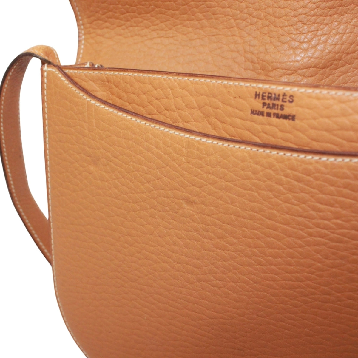 Hermes Beige Natural Sable Fjord Leather Shoulder Bag (Pre-Owned)