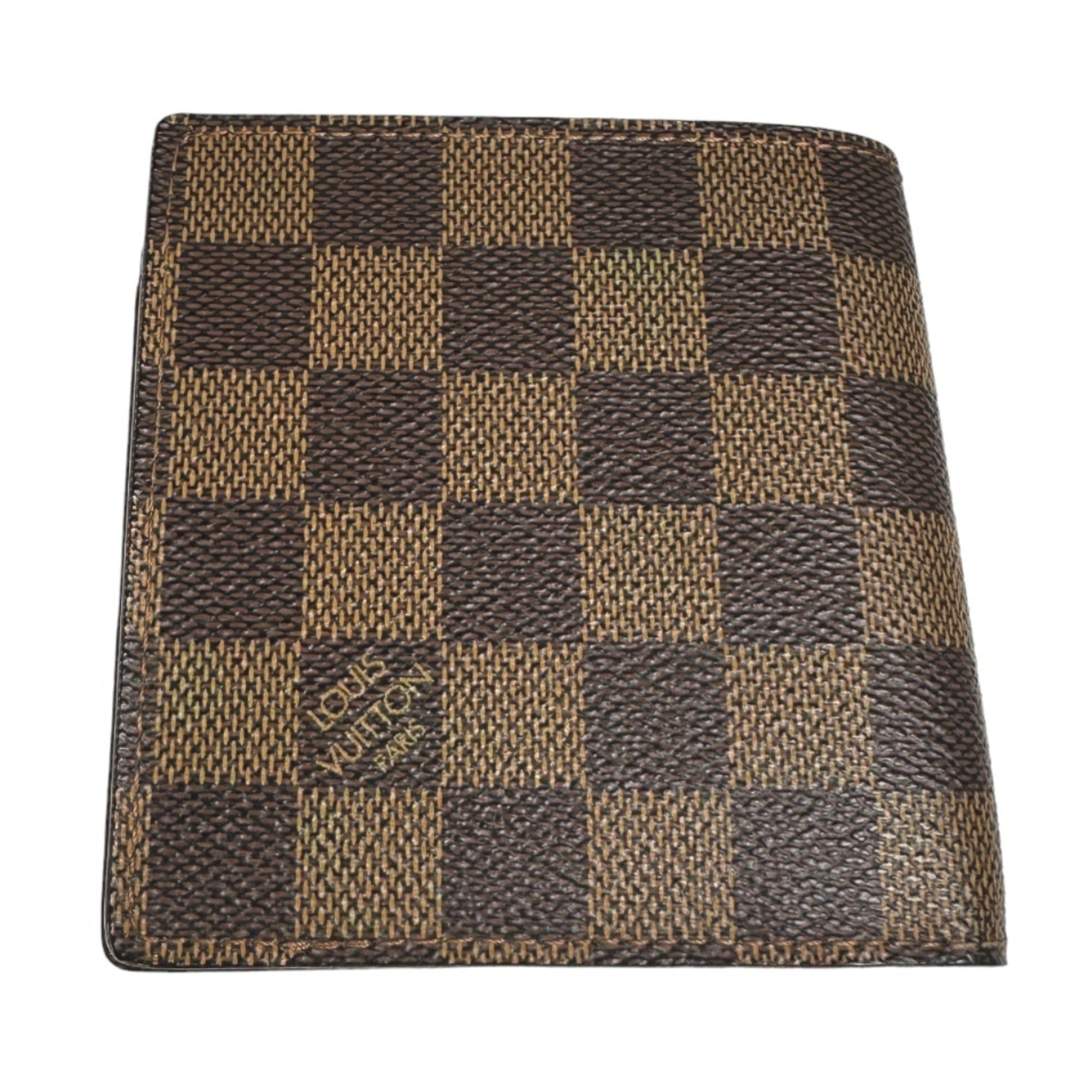 Louis Vuitton Brown Damier Canvas Wallet (Bi-Fold) (Pre-Owned)