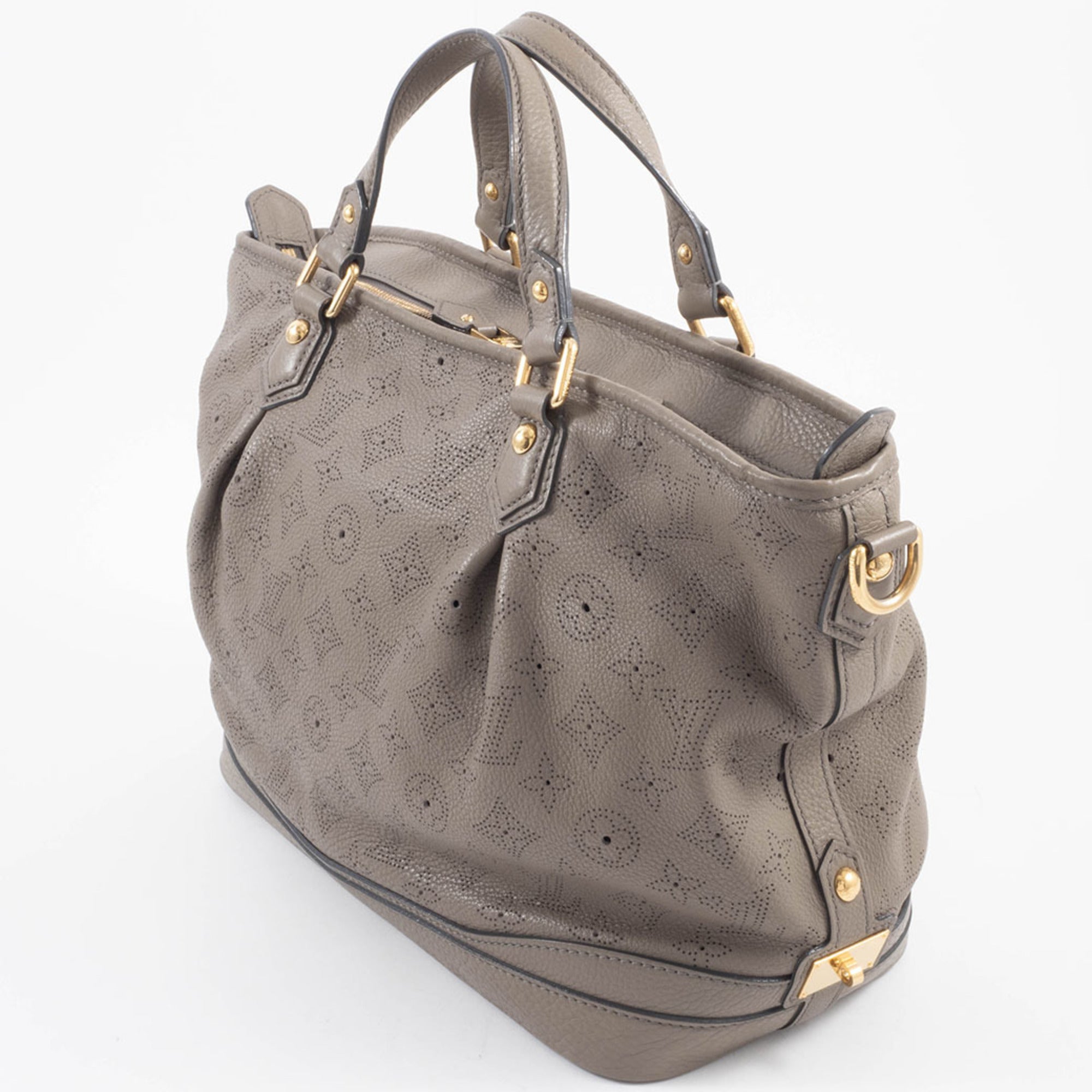 Louis Vuitton Mahina Beige Mahina Leather Shoulder Bag (Pre-Owned)