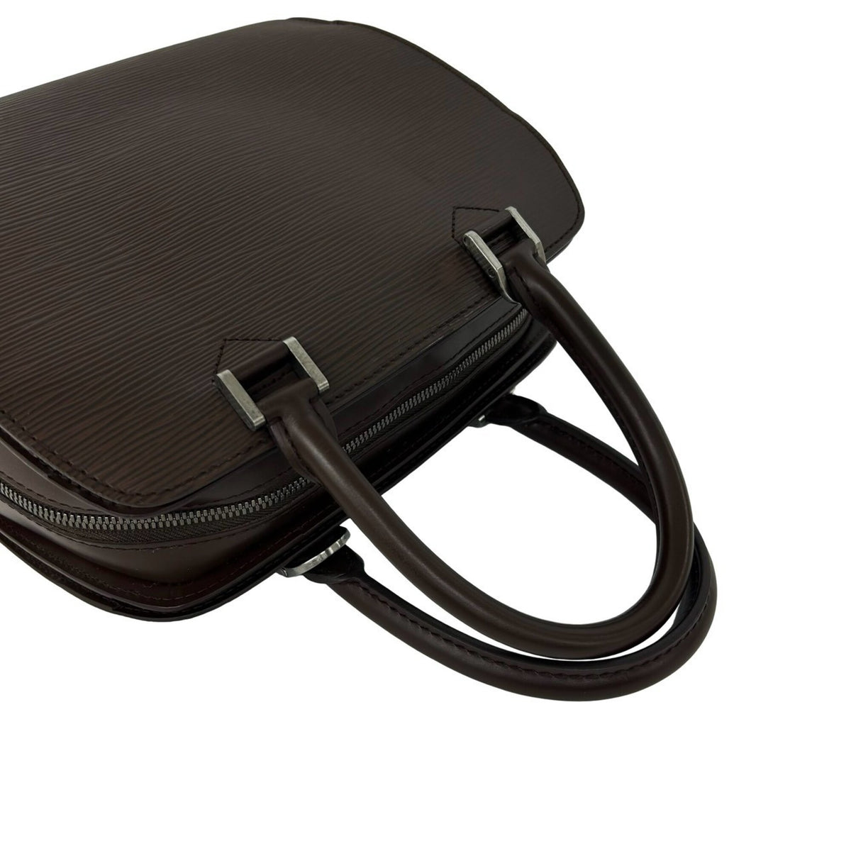 Louis Vuitton Brown Leather Boston Bag Handbag (Pre-Owned)