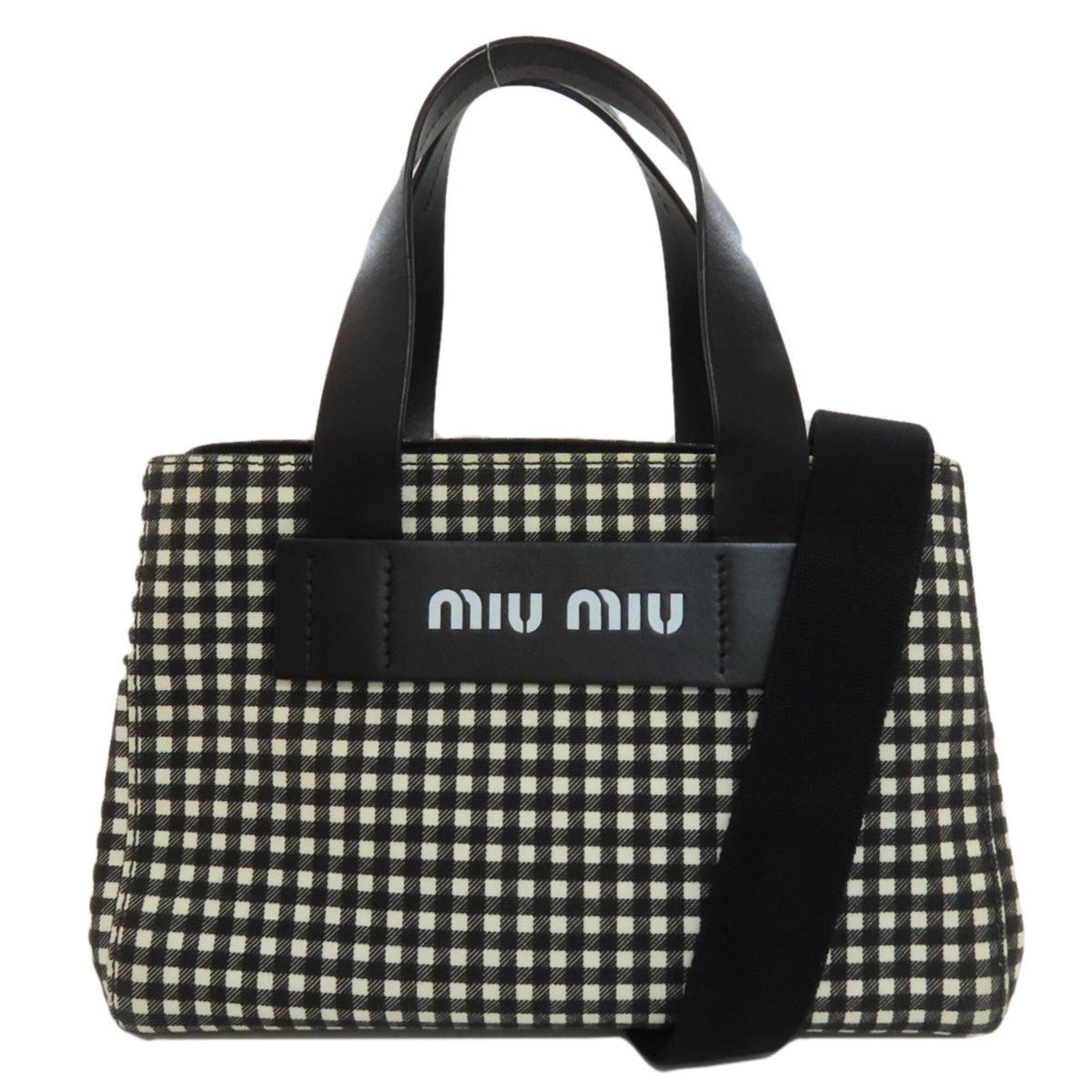 Miu Miu Black Canvas Handbag (Pre-Owned)