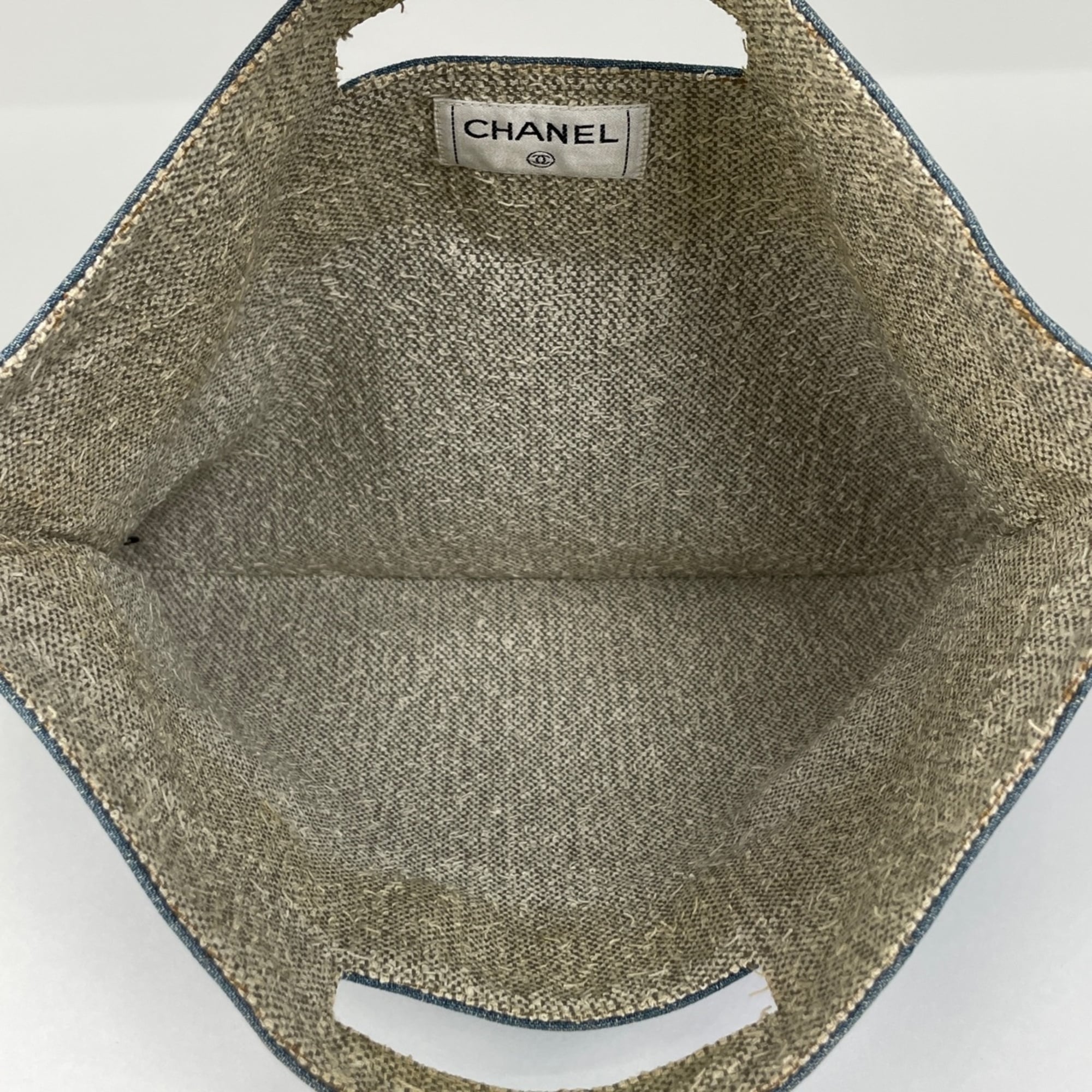 Chanel Blue Denim Handbag (Pre-Owned)