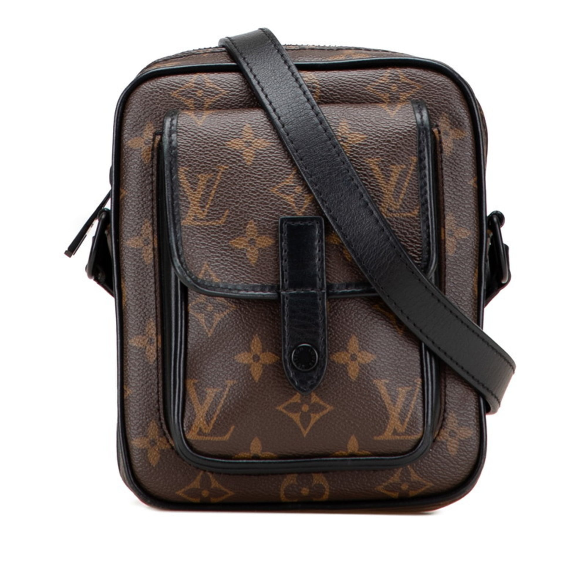 Louis Vuitton Monogram Macassar Black Brown Pvc Leather Shoulder Bag (Pre-Owned)