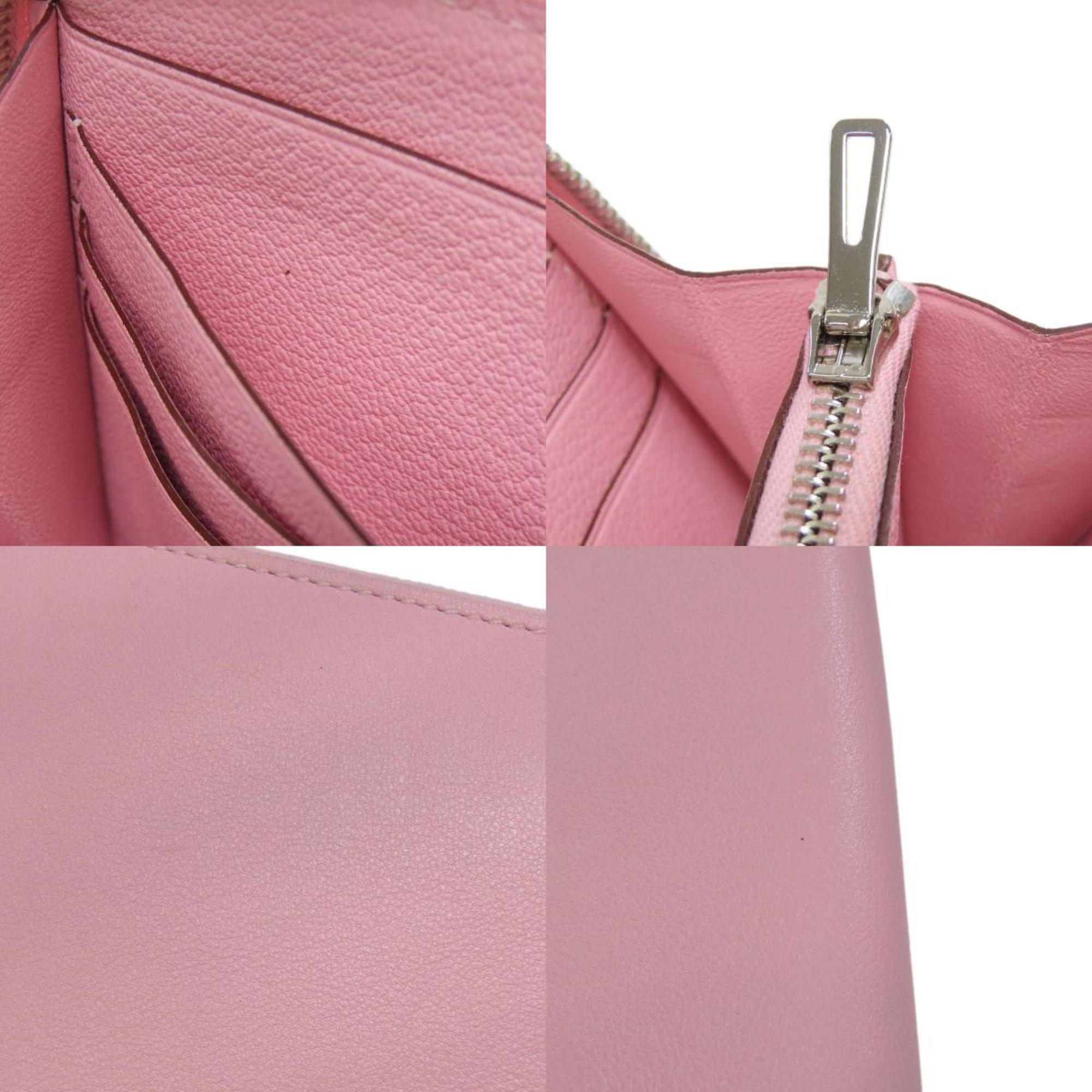 Hermes Pink Swift Leather Long Wallet (Bi-Fold) (Pre-Owned)