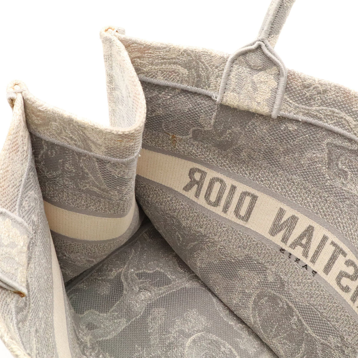 Christian Dior Gray Canvas Tote Bag (Pre-Owned)