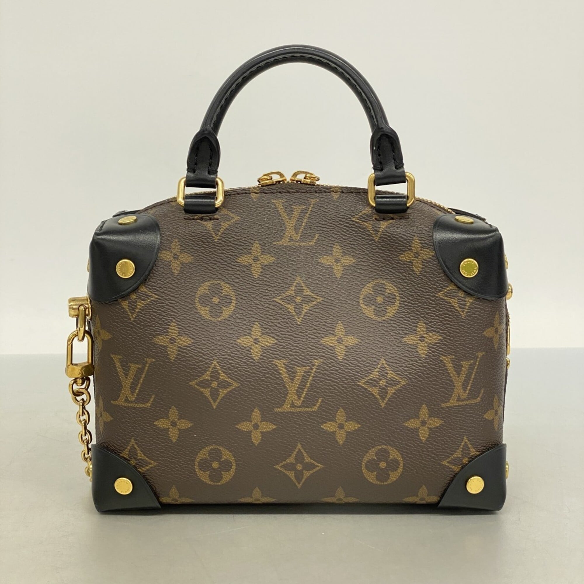 Louis Vuitton Black Brown Handbag (Pre-Owned)