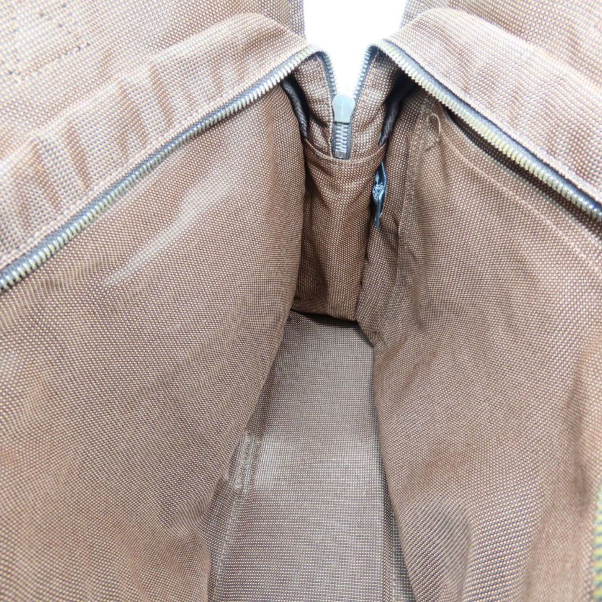 Hermes Her Line Brown Polyester Tote Bag (Pre-Owned)