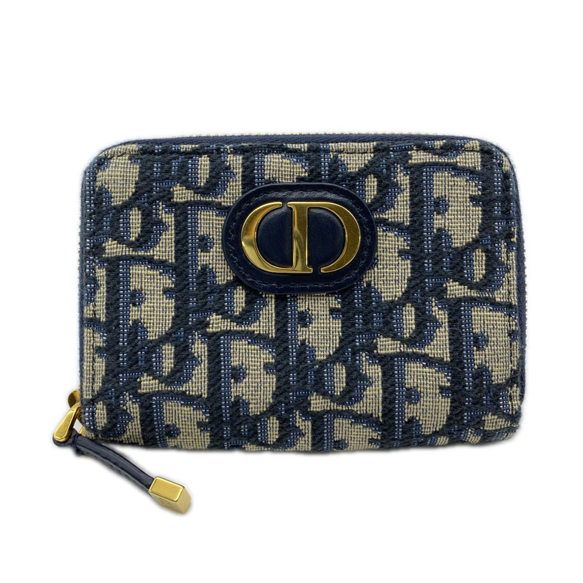 Christian Dior Cotton Leather Coin Purse/Coin Case (Pre-Owned)