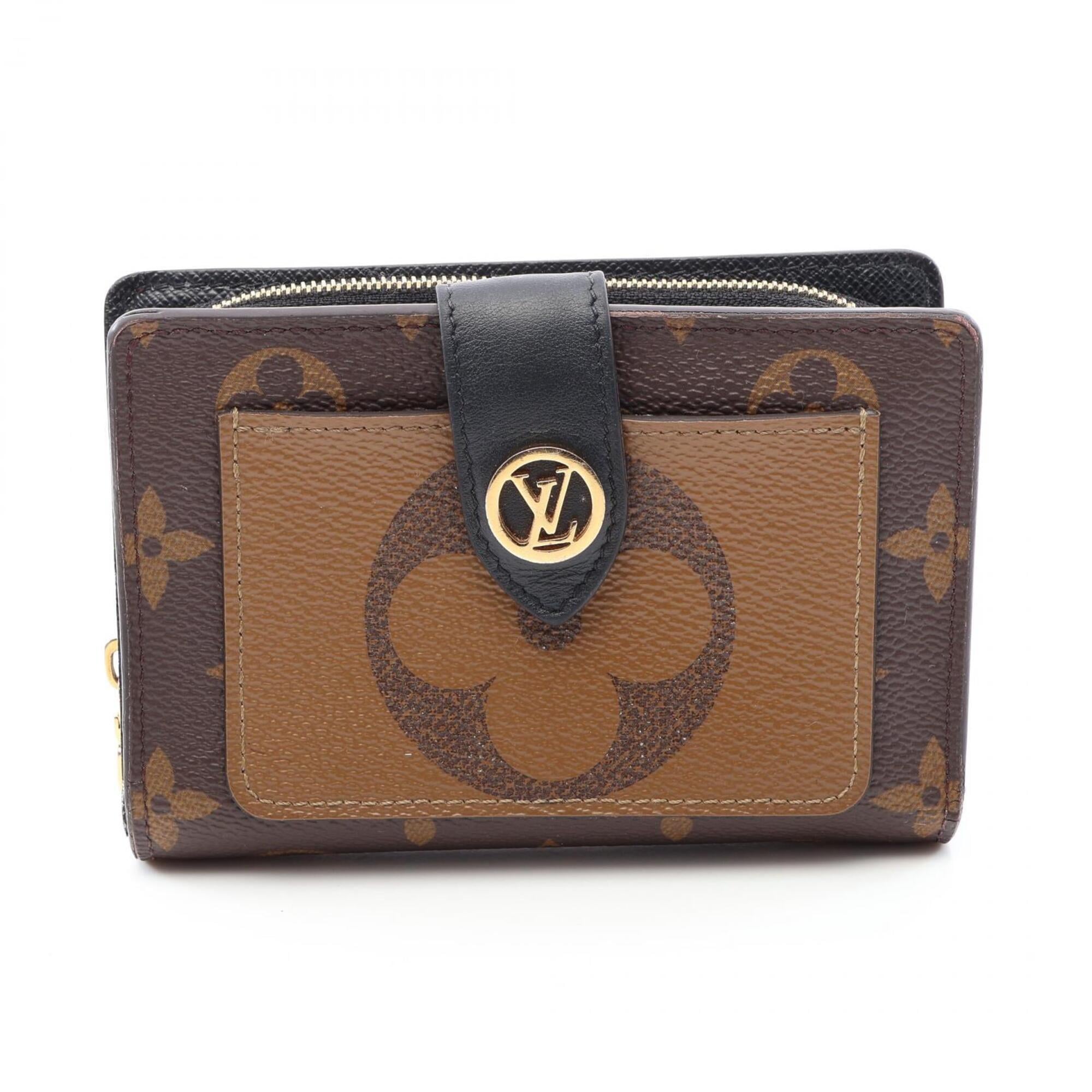 Louis Vuitton Monogram Black Brown Monogram Wallet (Bi-Fold) (Pre-Owned)