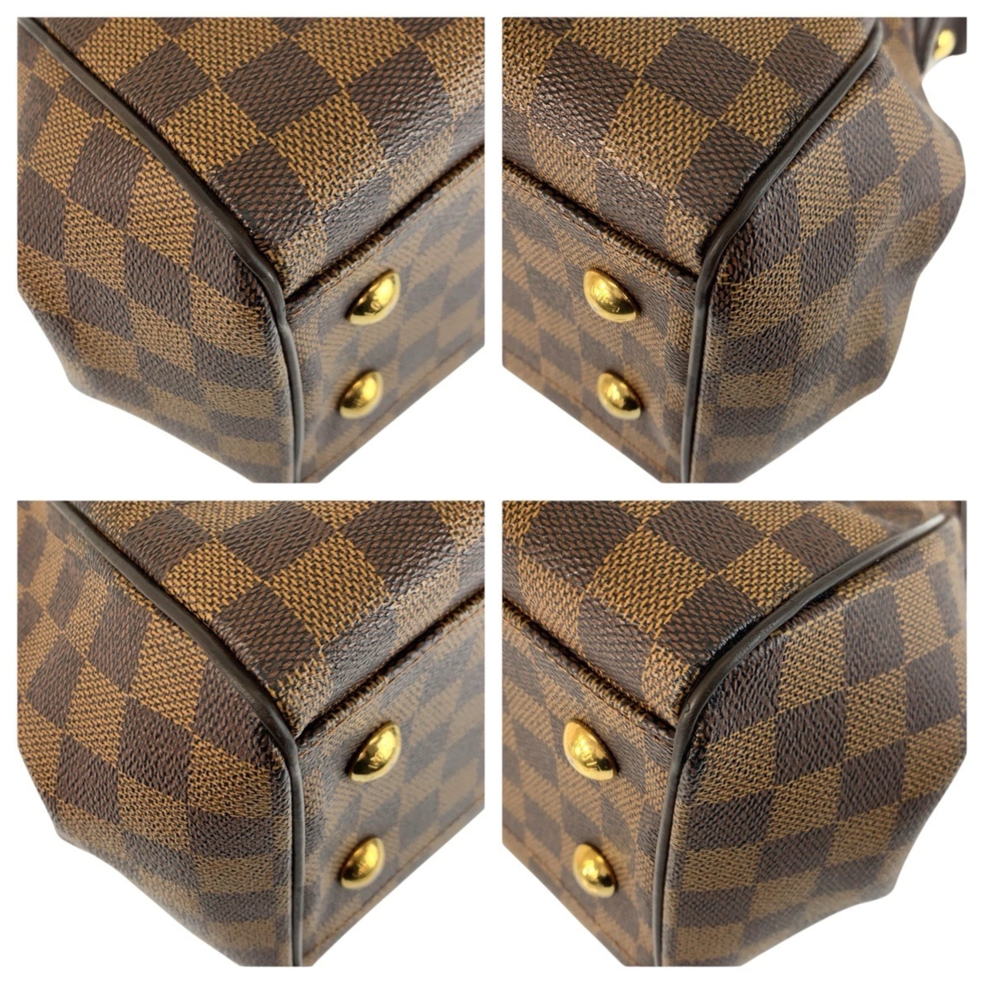 Louis Vuitton Brown Damier Canvas Pvc Handbag Shoulder Bag (Pre-Owned)
