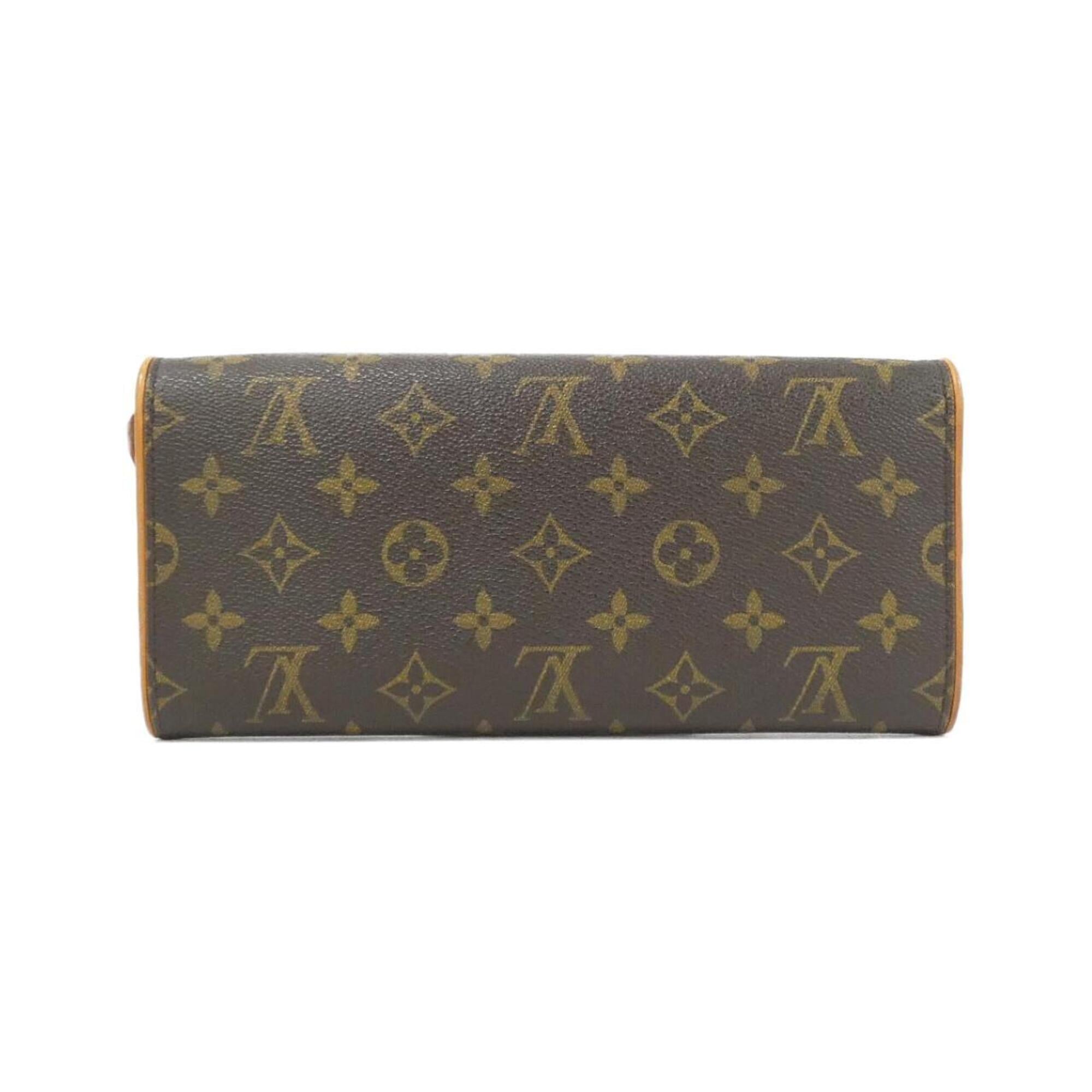 Louis Vuitton Brown Coated Canvas Pochette Shoulder Bag (Pre-Owned)