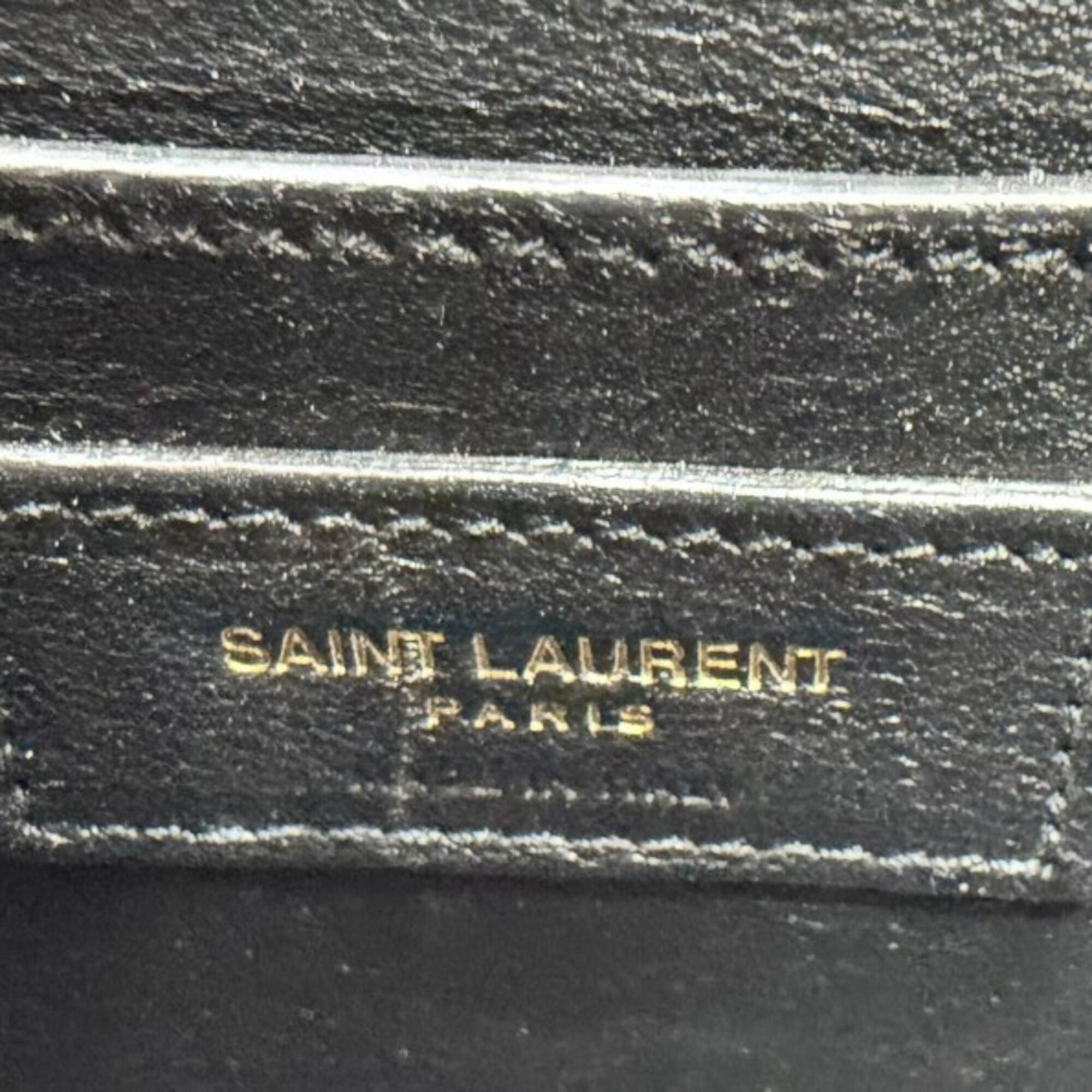 Yves Saint Laurent Dark Green Leather Shoulder Bag (Pre-Owned)