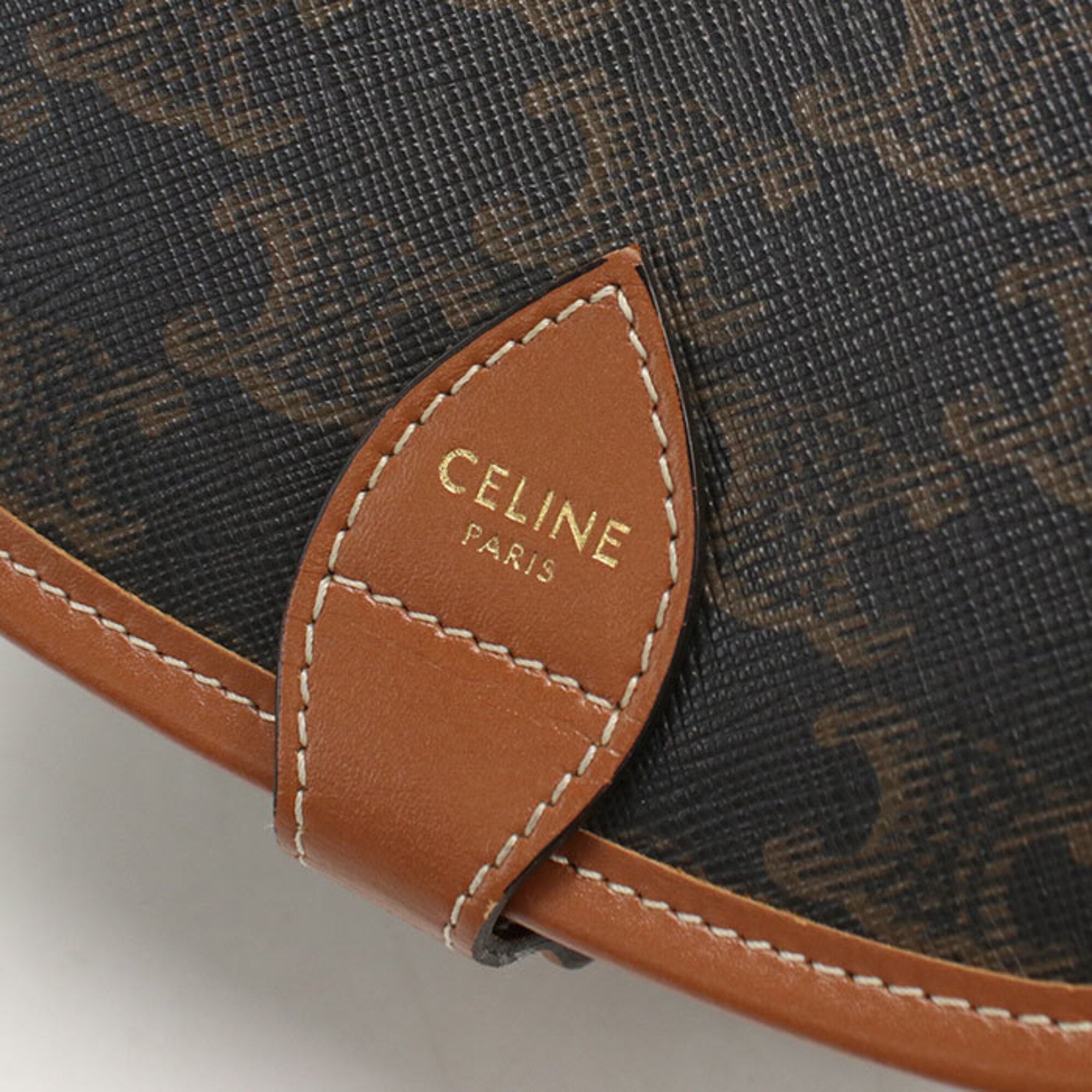 Celine Brown Pvc Leather Shoulder Bag (Pre-Owned)
