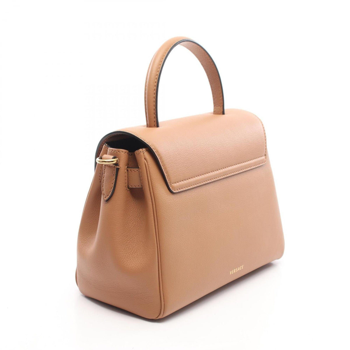 Versace Brown Leather Handbag (Pre-Owned)