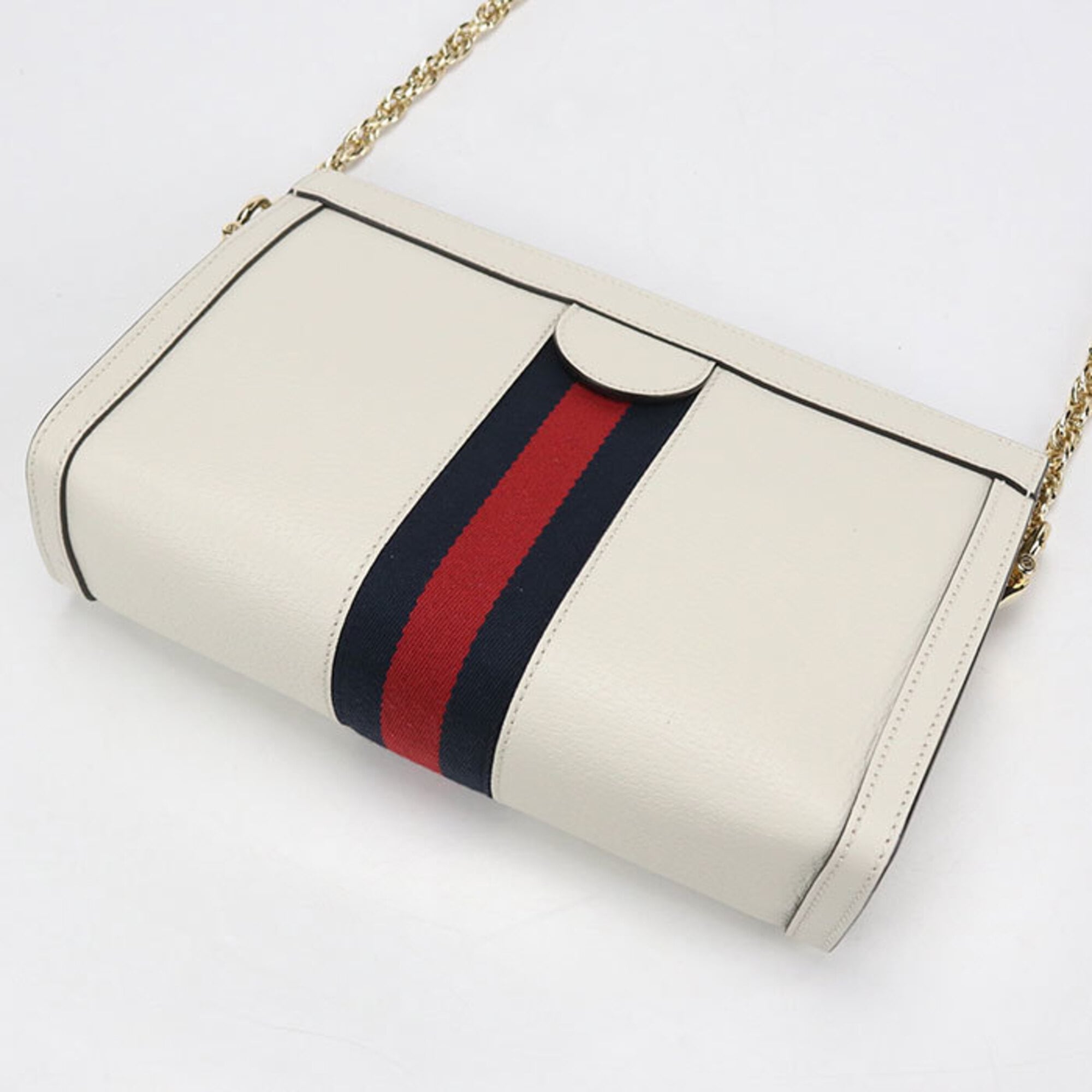 Gucci White Leather Shoulder Bag (Pre-Owned)